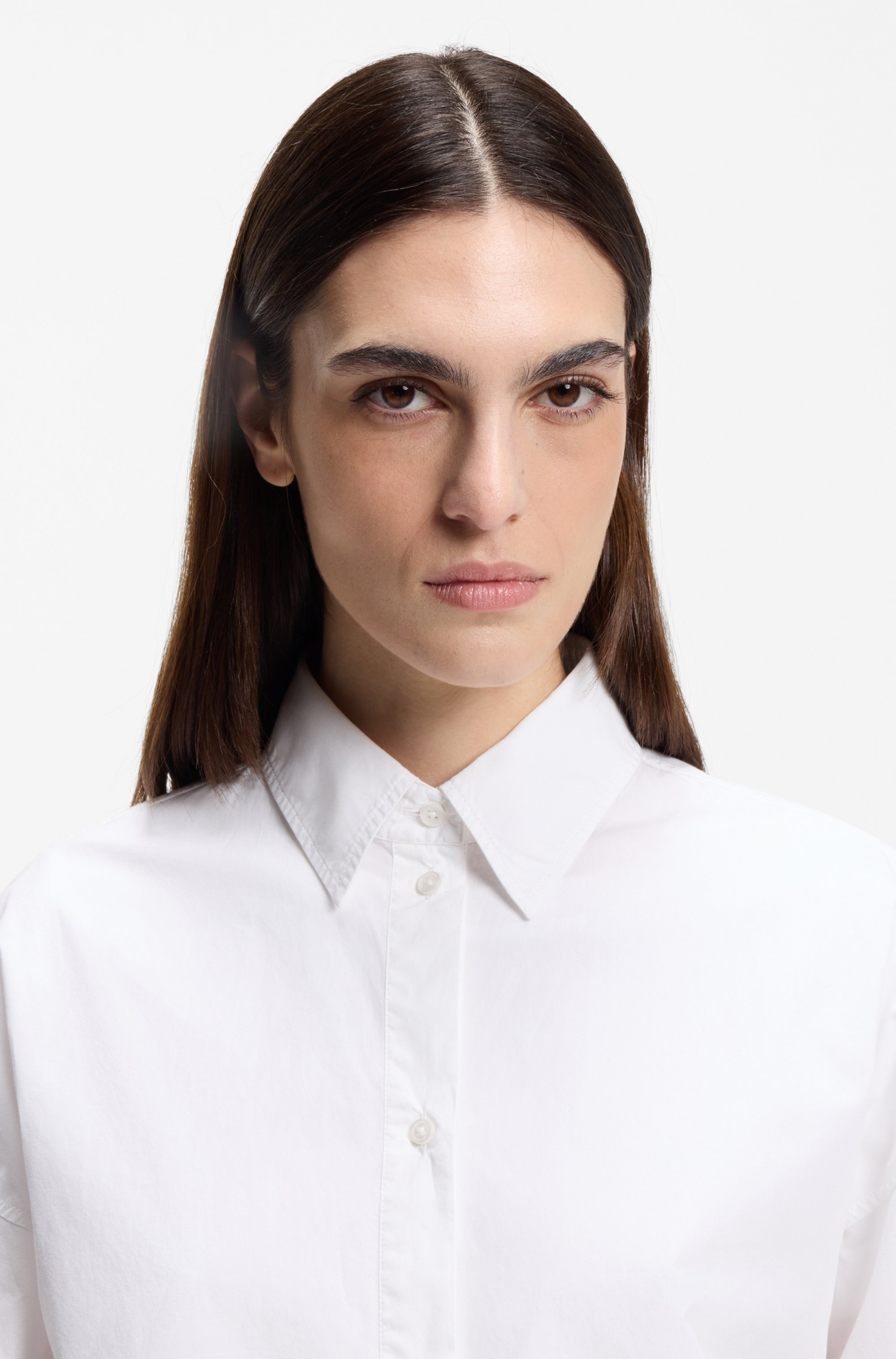 Thumbnail - BOSS ORANGE Hemdbluse "Bostatta Premium Damenmode" im Oversize Fit