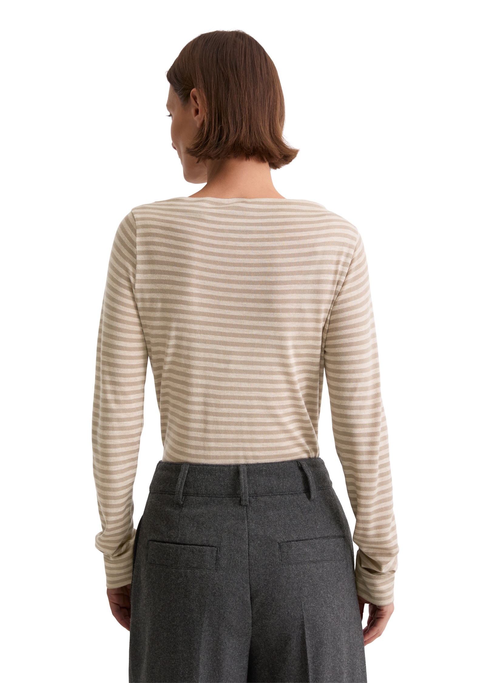 Marc O'Polo Langarmshirt »aus Melange-Jersey«