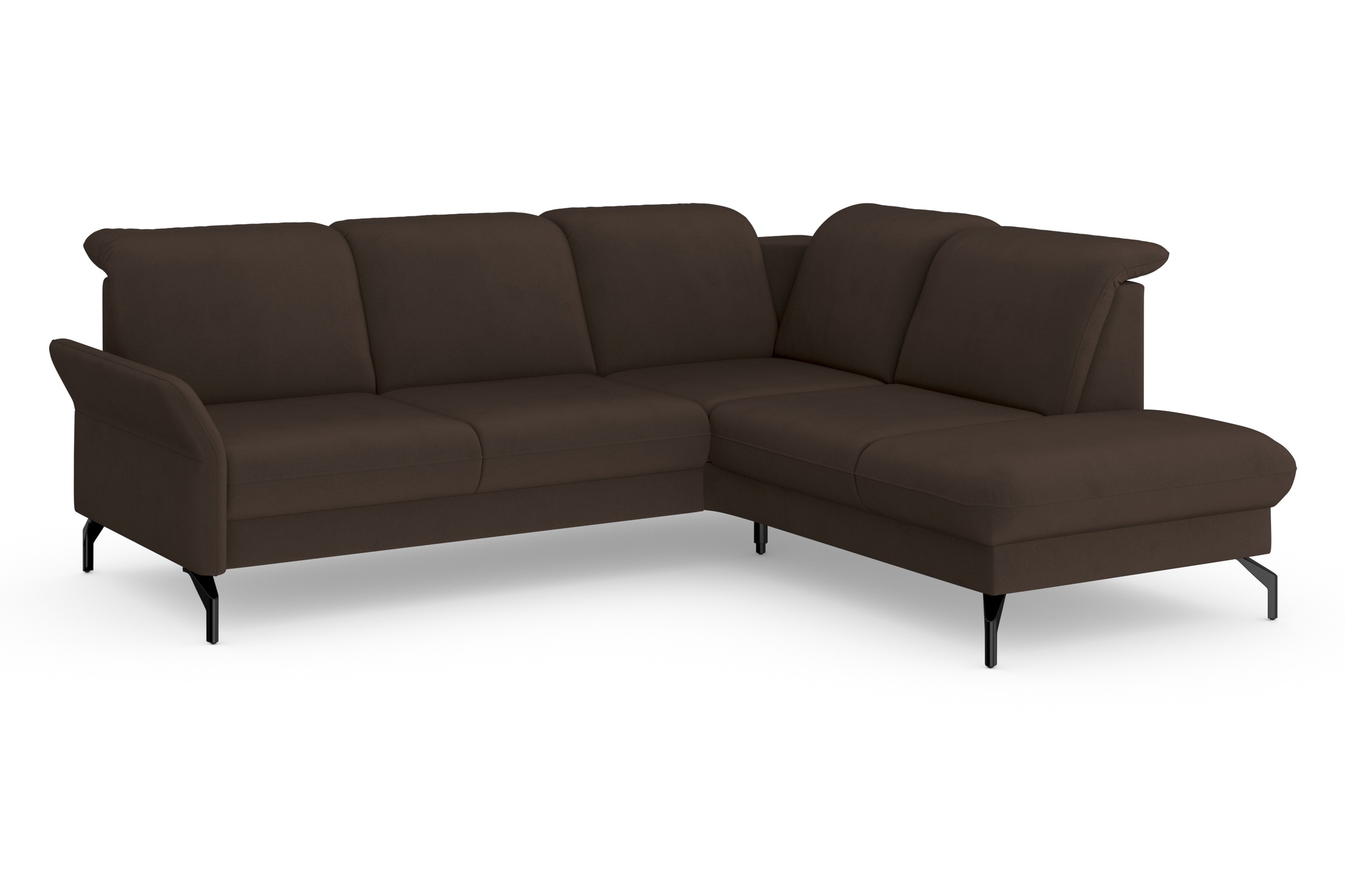 Ecksofa SIT & MORE "Fashion L-Form", braun (dunkelbraun), B:250cm H:84cm T:207cm, Sofas, Ecksofa, wahlweise mit Kopfteilverstellung und Vorziehsitz, motorisch 6
