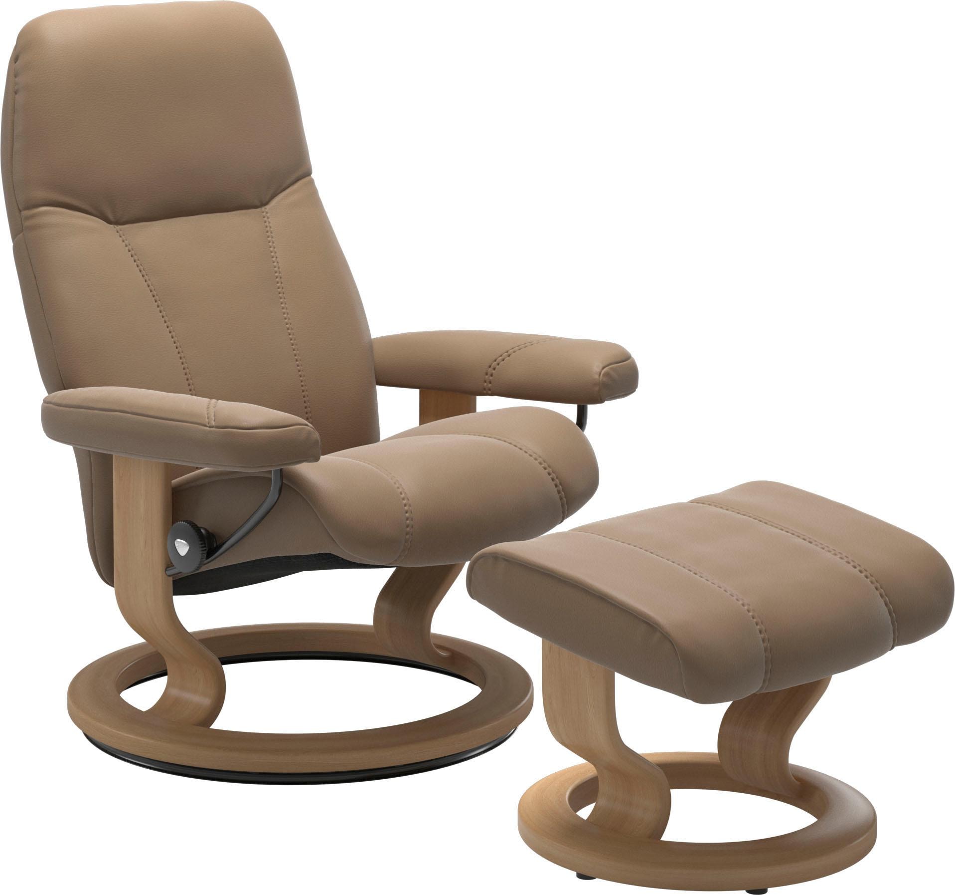 Stressless Relaxsessel "Consul", (Set, Relaxsessel mit Hocker), mit Hocker, günstig online kaufen