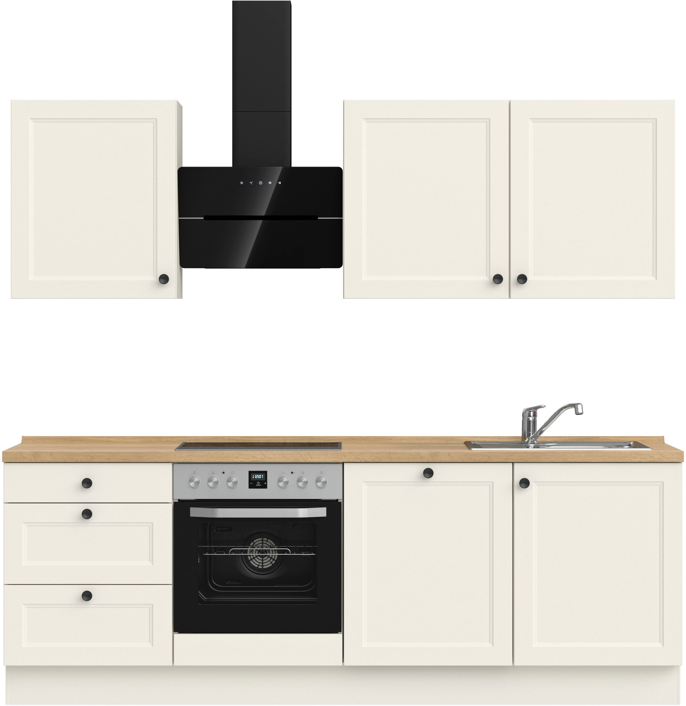 nobilia 1100000002199 ""Cascada II", NEU: individuell anpassbar mit gratis Profi-Beratung" vormontiert, Breite 240 cm, Ausrichtung wählbar, wahlw. mit E-Geräten