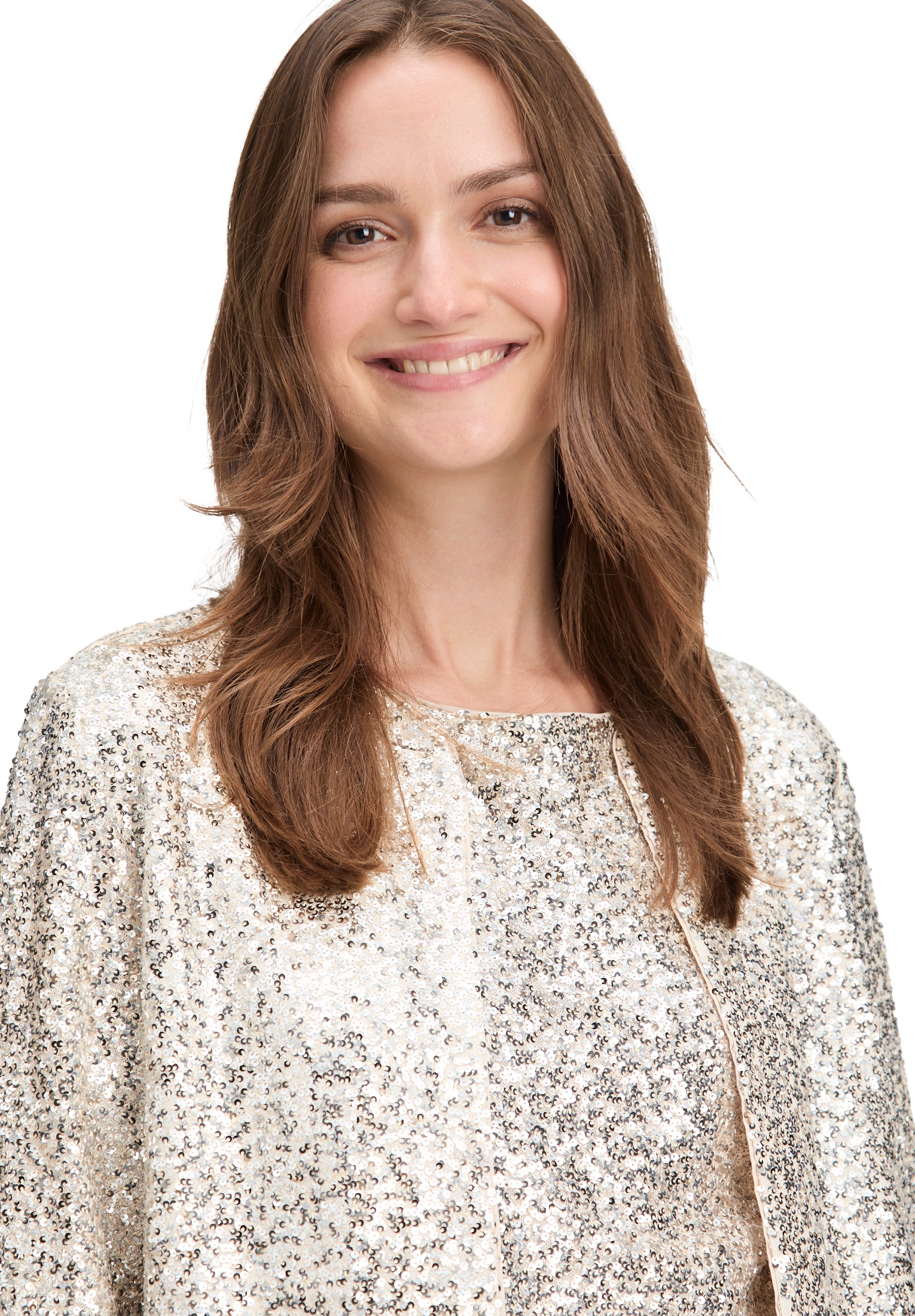Betty&Co Jackenblazer »Damen mit Pailletten«