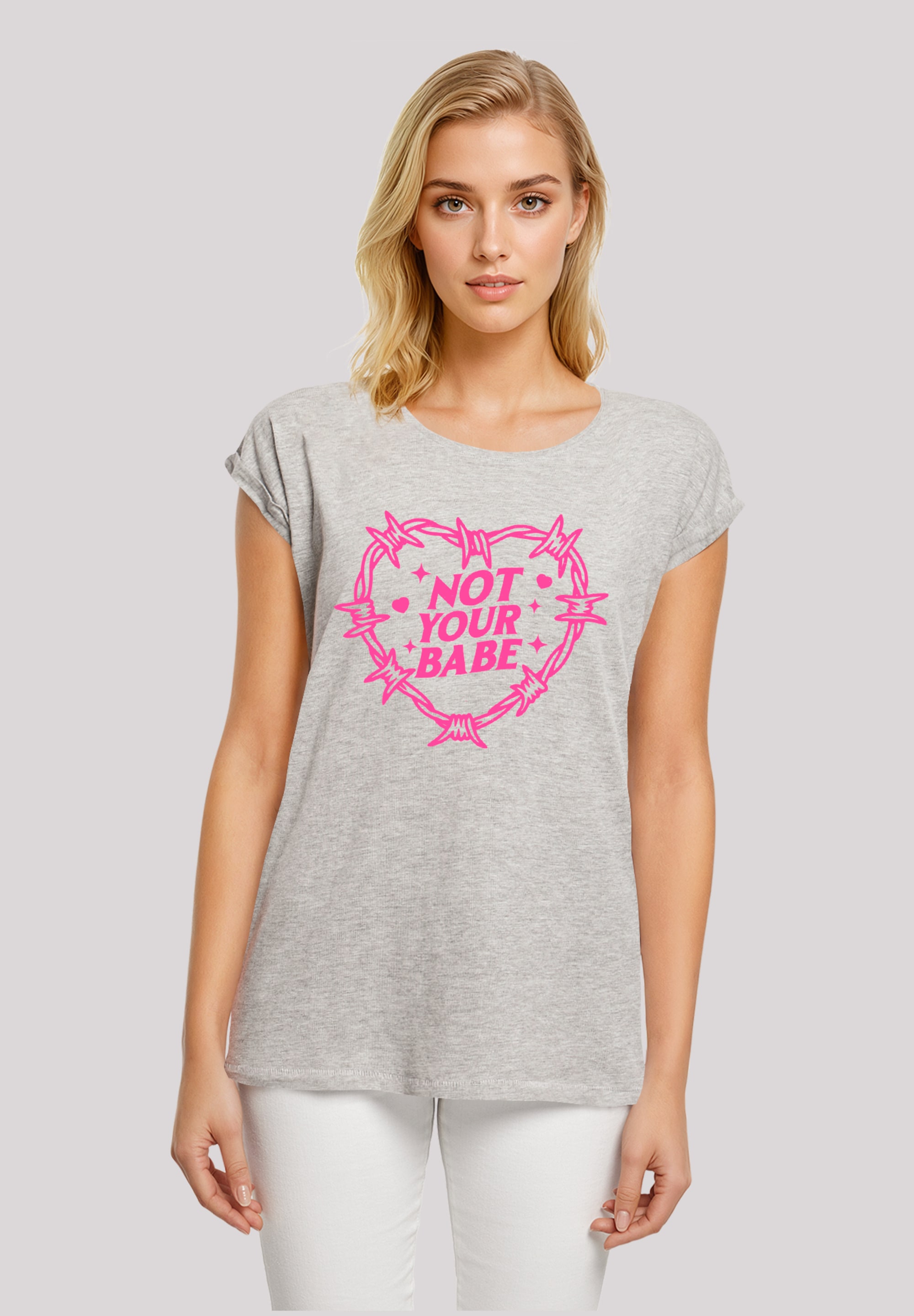 F4NT4STIC T-Shirt "Unabhängige Frau Not Your Babe Frauentag", Premium Quali günstig online kaufen