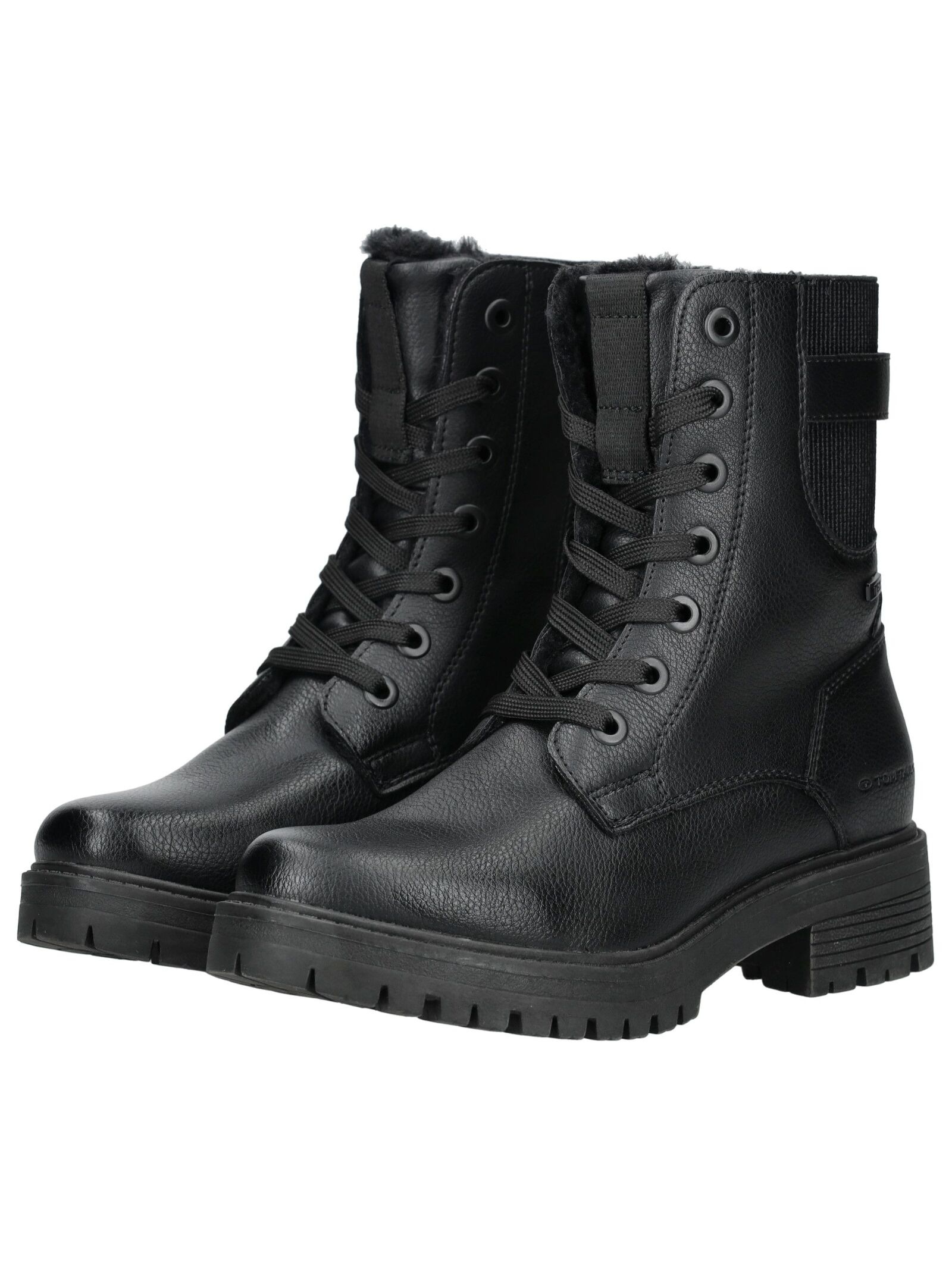 TOM TAILOR Schnürstiefelette »Tom Tailor Stiefelette Lederimitat/Textil«