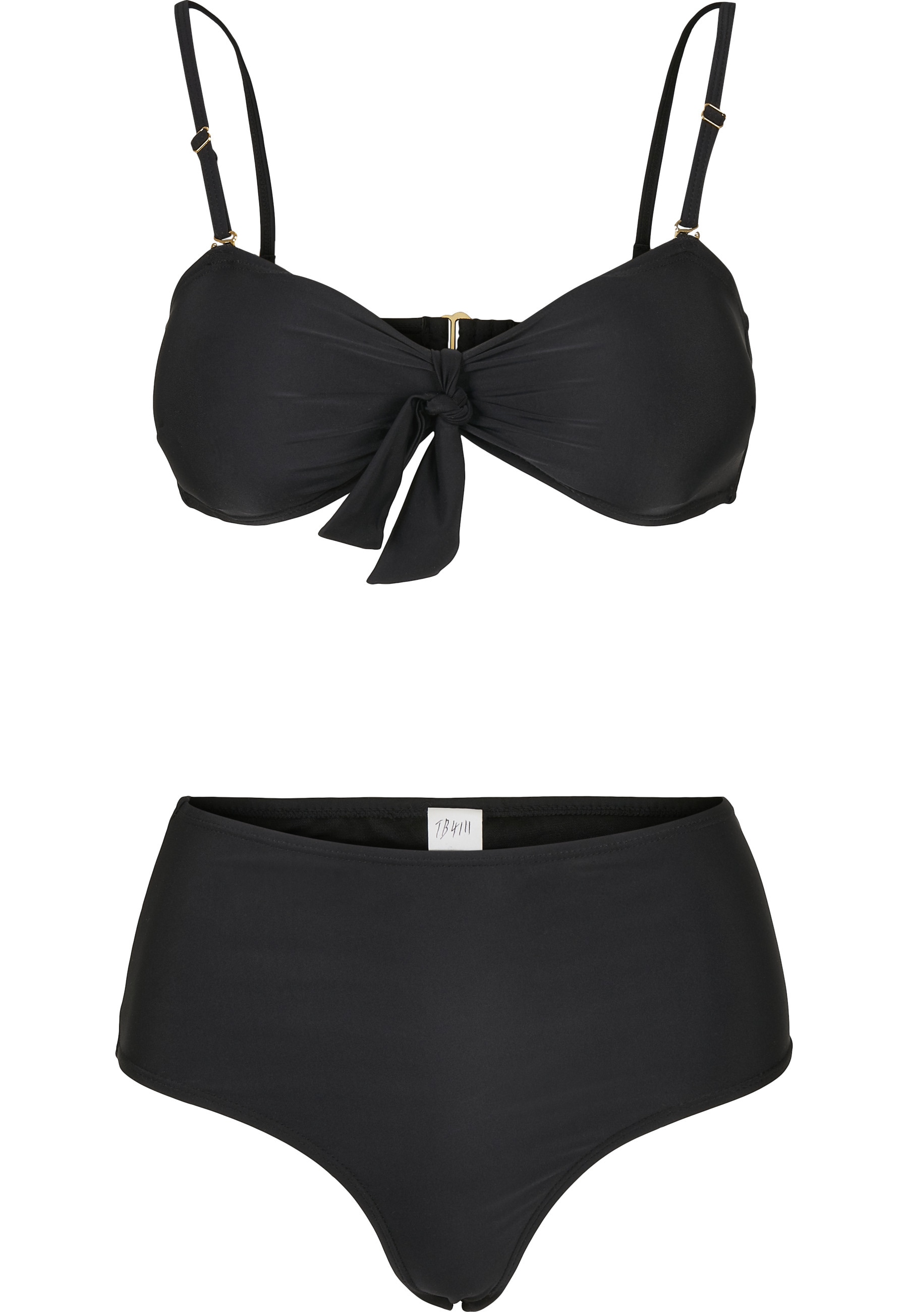URBAN CLASSICS Bügel-Bikini "Urban Classics Damen Ladies High Waist Balcony Bikini"