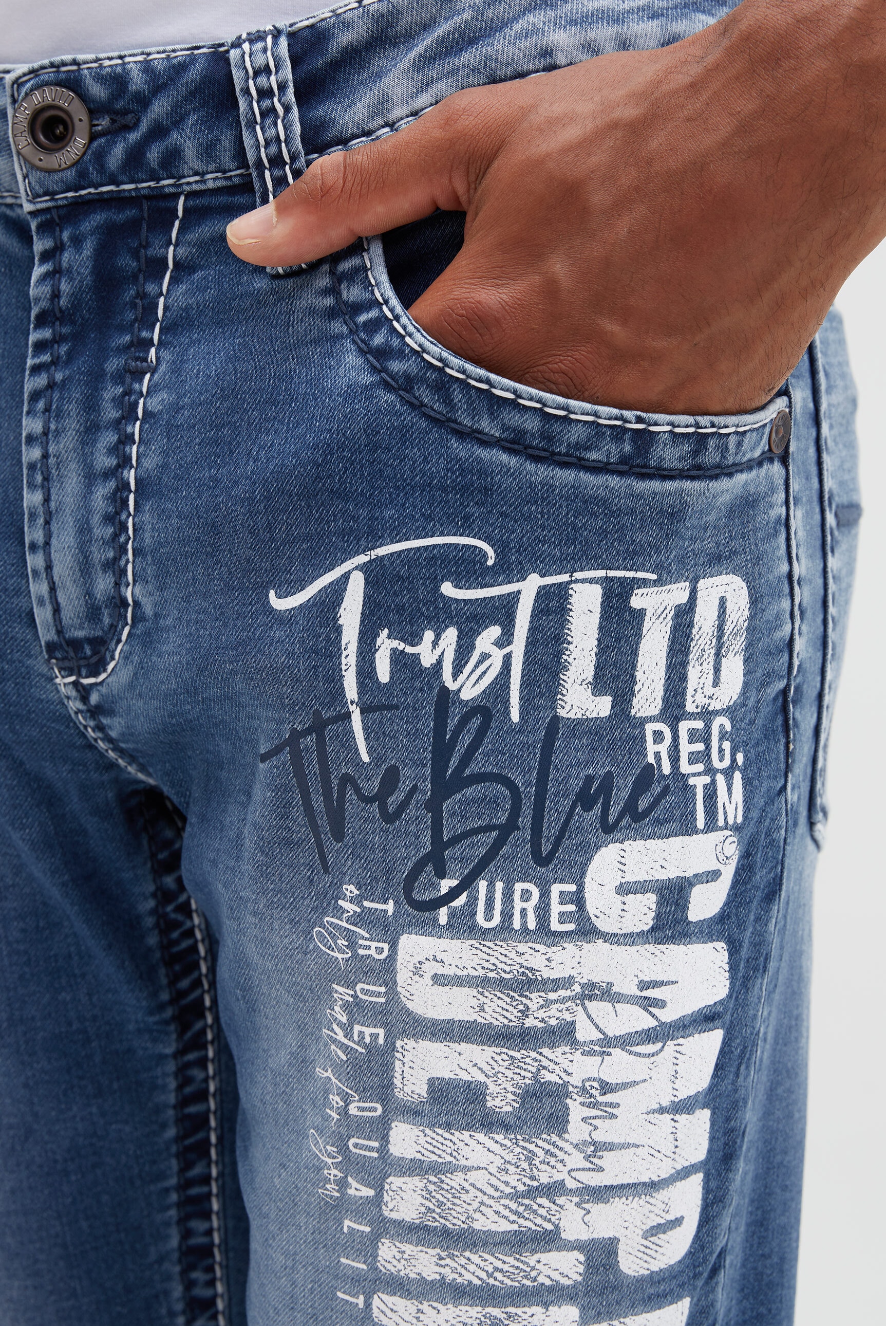 CAMP DAVID Regular-fit-Jeans mit normaler Leibhöhe