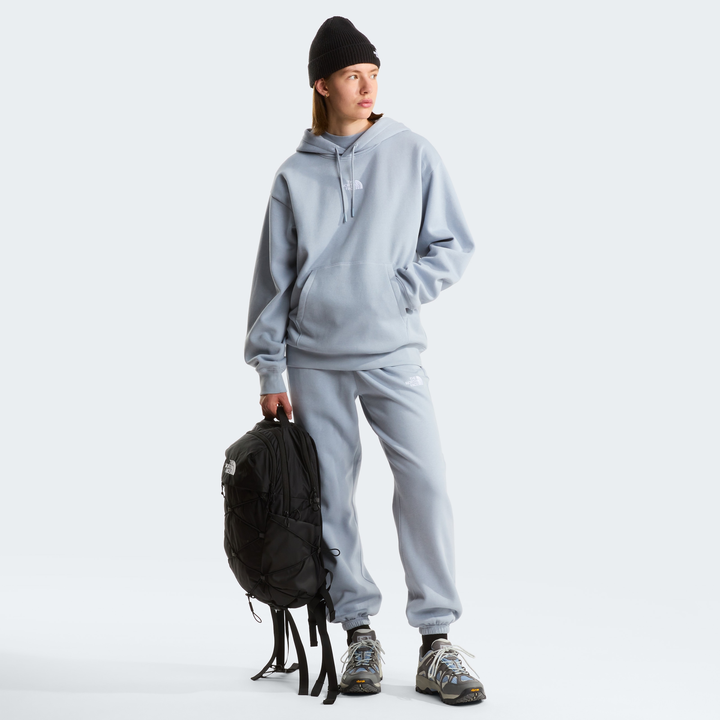 The North Face W Essential Oversize Hoodie Frost Grey L 7