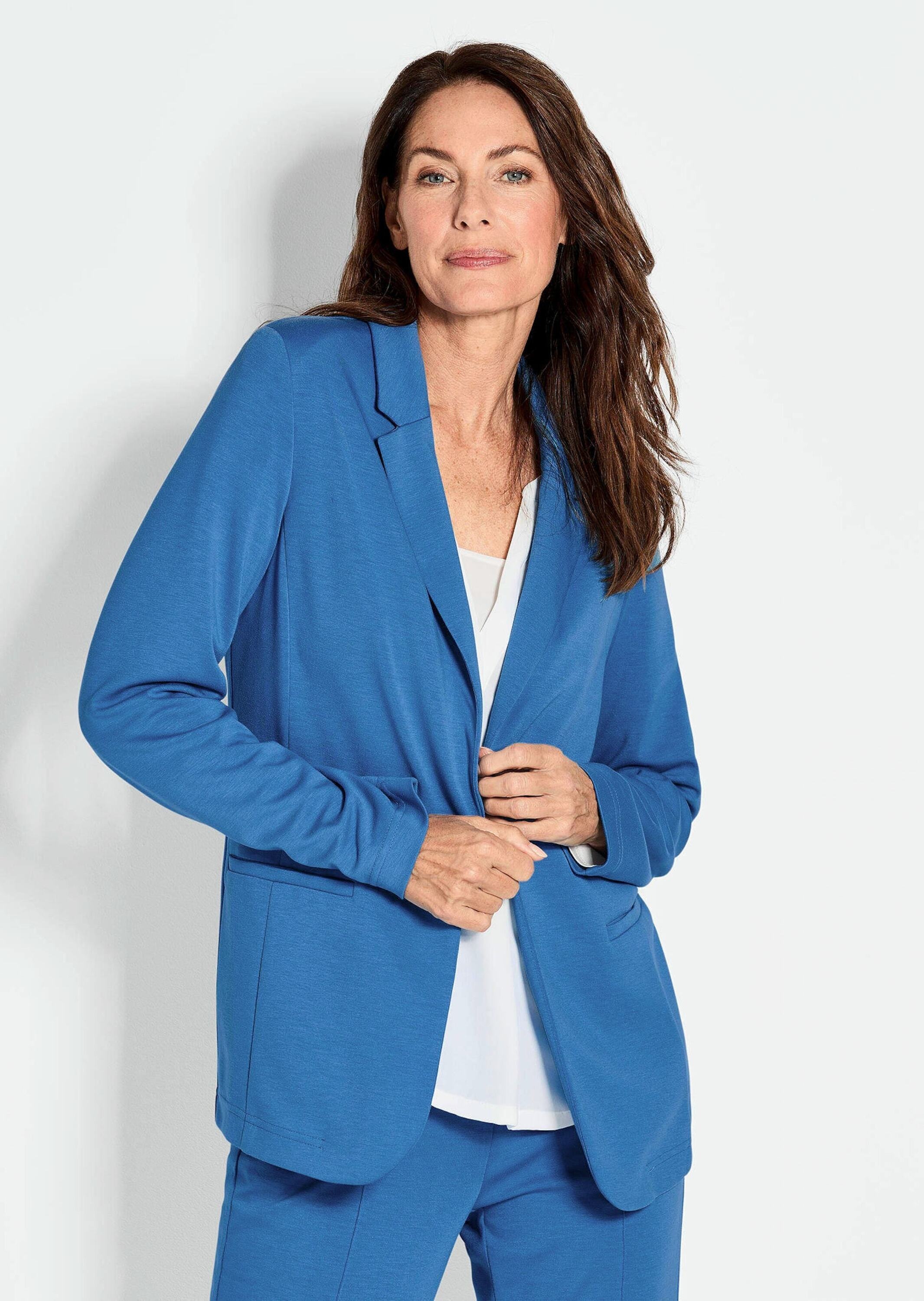 GOLDNER Jackenblazer "Damenblazer mit Reverskragen und Paspeltaschen" mit f günstig online kaufen