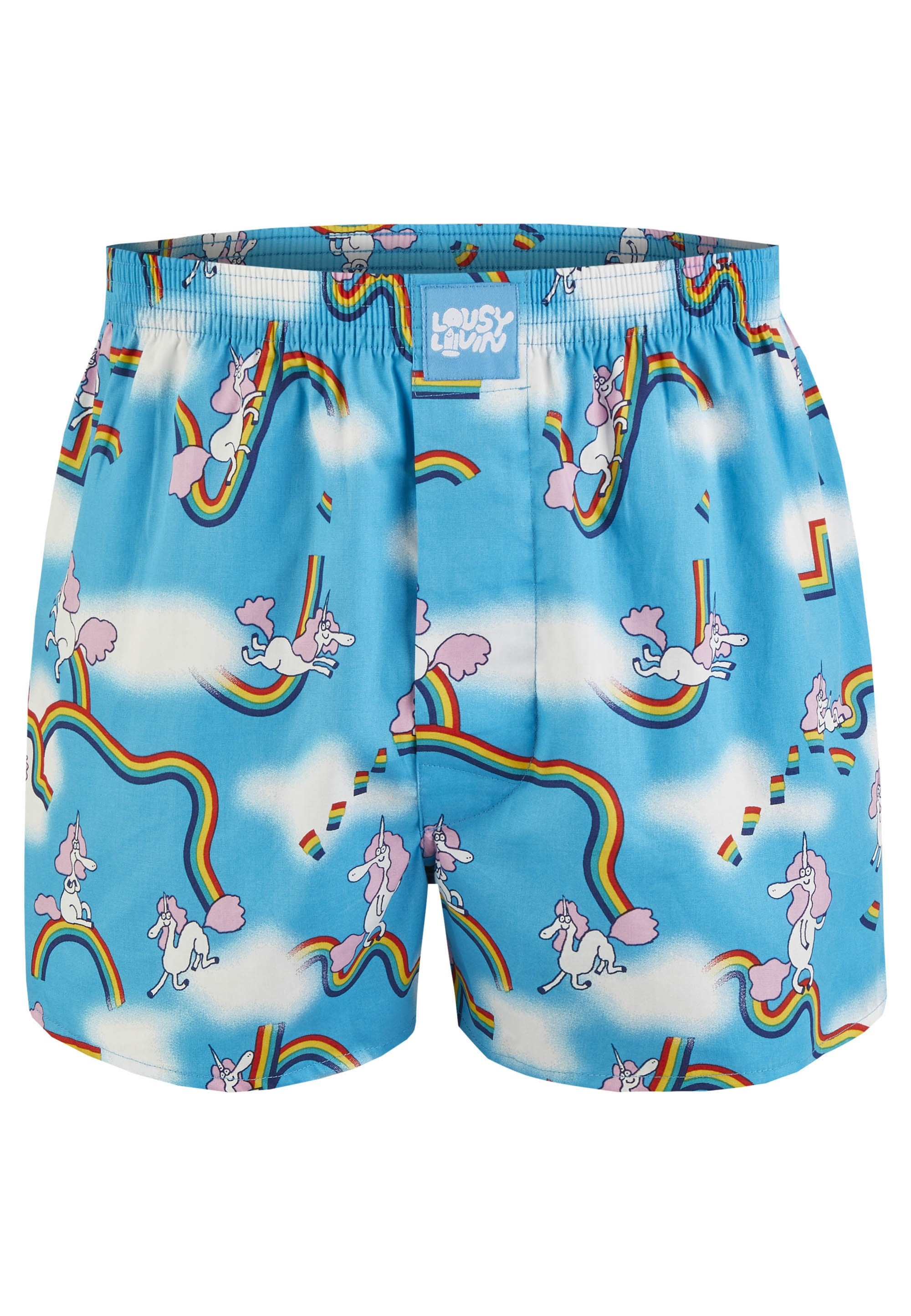 Lousy Livin Boxershorts »Sky Gym & Dolphin 2 Pack«, mit buntem Allover-Print