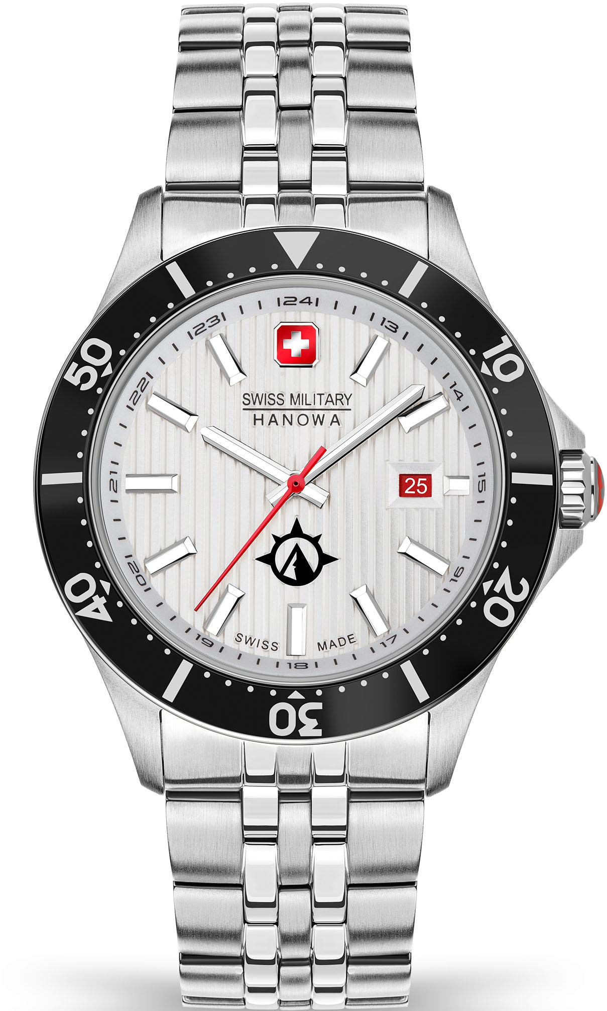 Quarzuhr »FLAGSHIP X, SMWGH2100601«, Armbanduhr, Herrenuhr, Schweizer Uhr, Datum,...