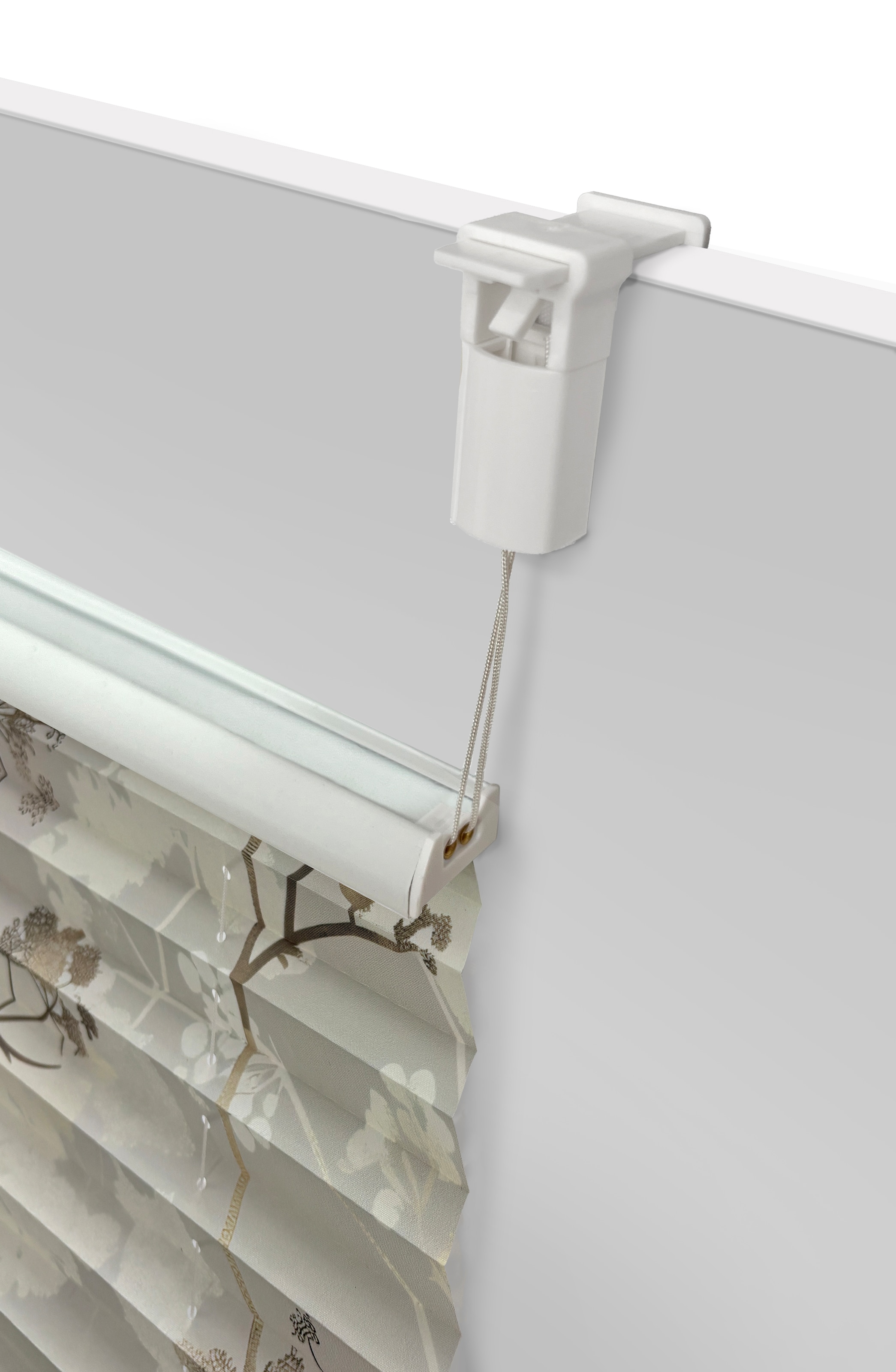 OTTO home Plissee »MYNNI« Lichtschutz ohne Bohren verspannt florales Muster, Sonnenschutz, für Tür & Fenster- NEUHEIT
