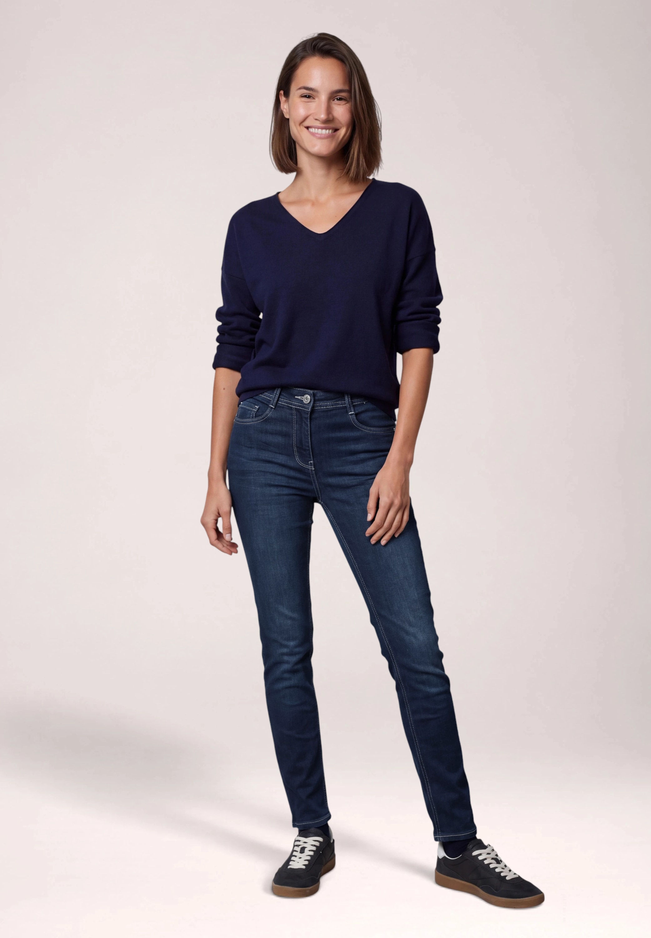 Cecil Slim-fit-Jeans High Waist