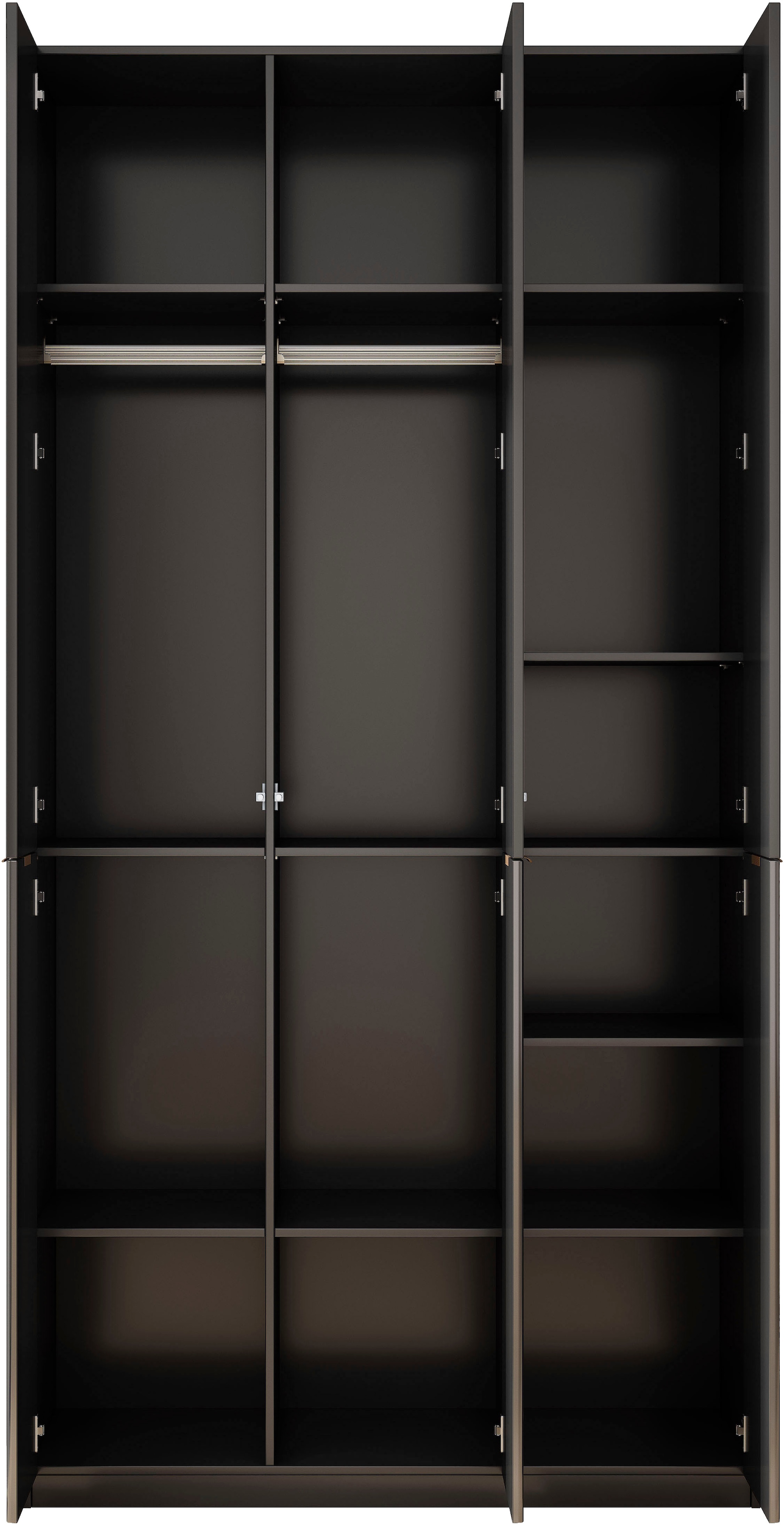 OTTO home Kleiderschrank »Jorella Schlafzimmerschrank Garderobe mit Softclose« eleganter Schlafzimmerschrank Rillendesign Trend Breite 121cm