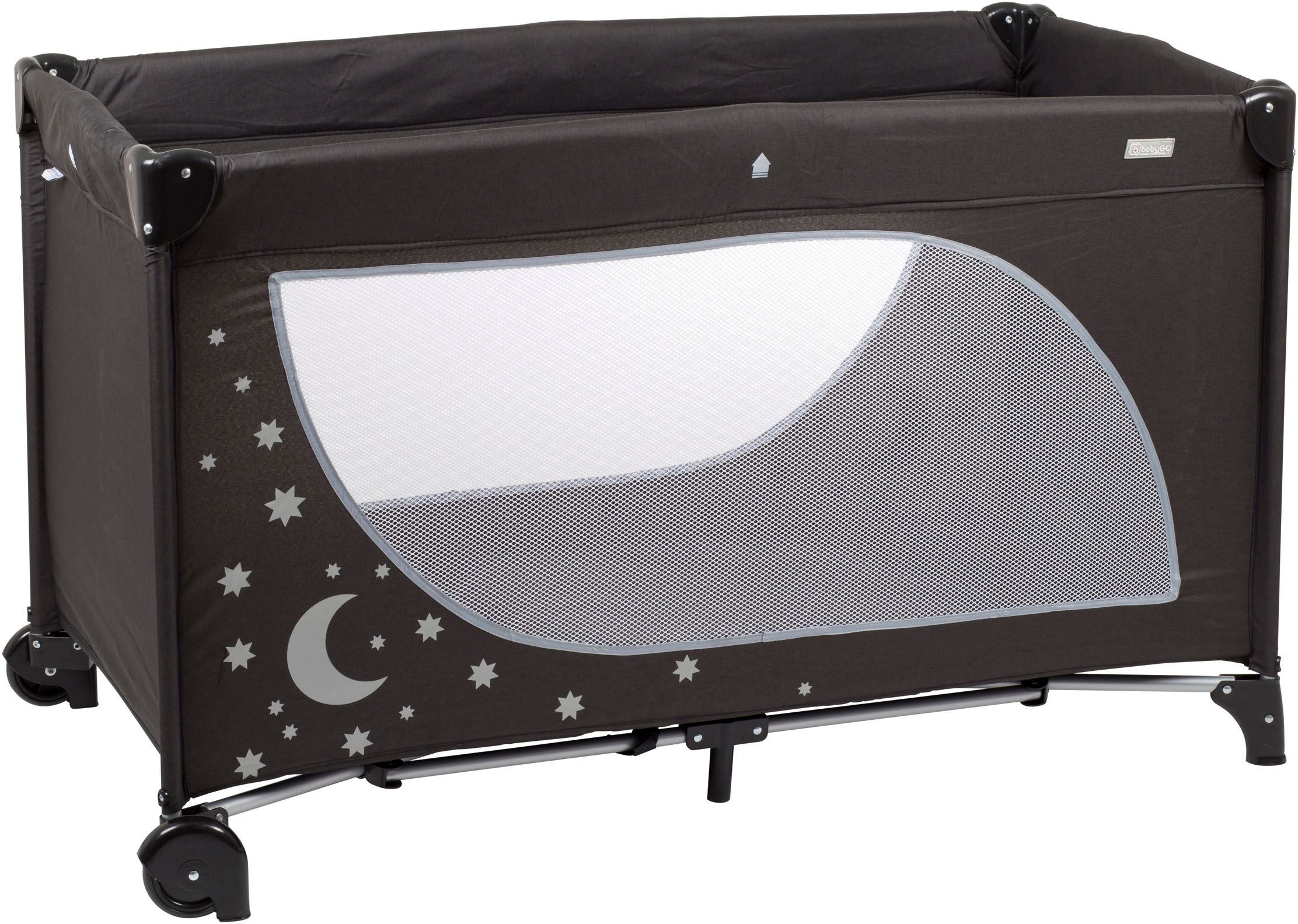 BabyGo Baby-Reisebett "Moonstars, black" günstig online kaufen