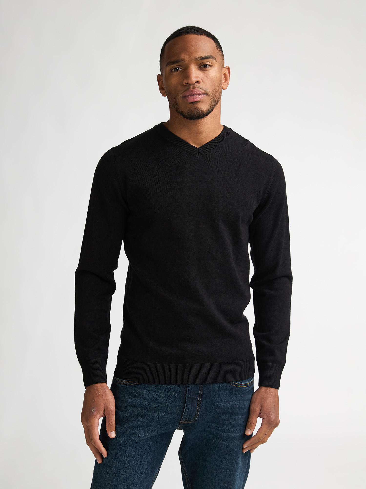 Petrol Industries 1100000002199 "V-Neck Basi" Materialmix mit Baumwollanteil