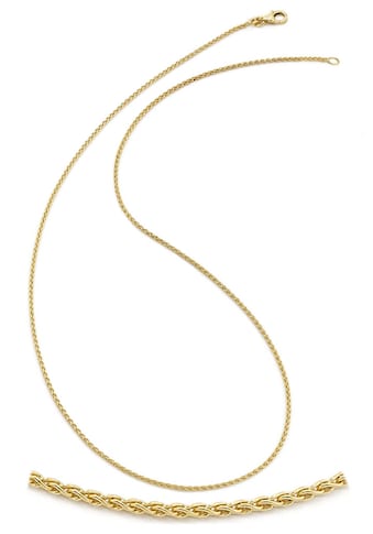 Collierkettchen »Schmuck Geschenk Gold 333 Halsschmuck Halskette Goldkette Zopfkette«