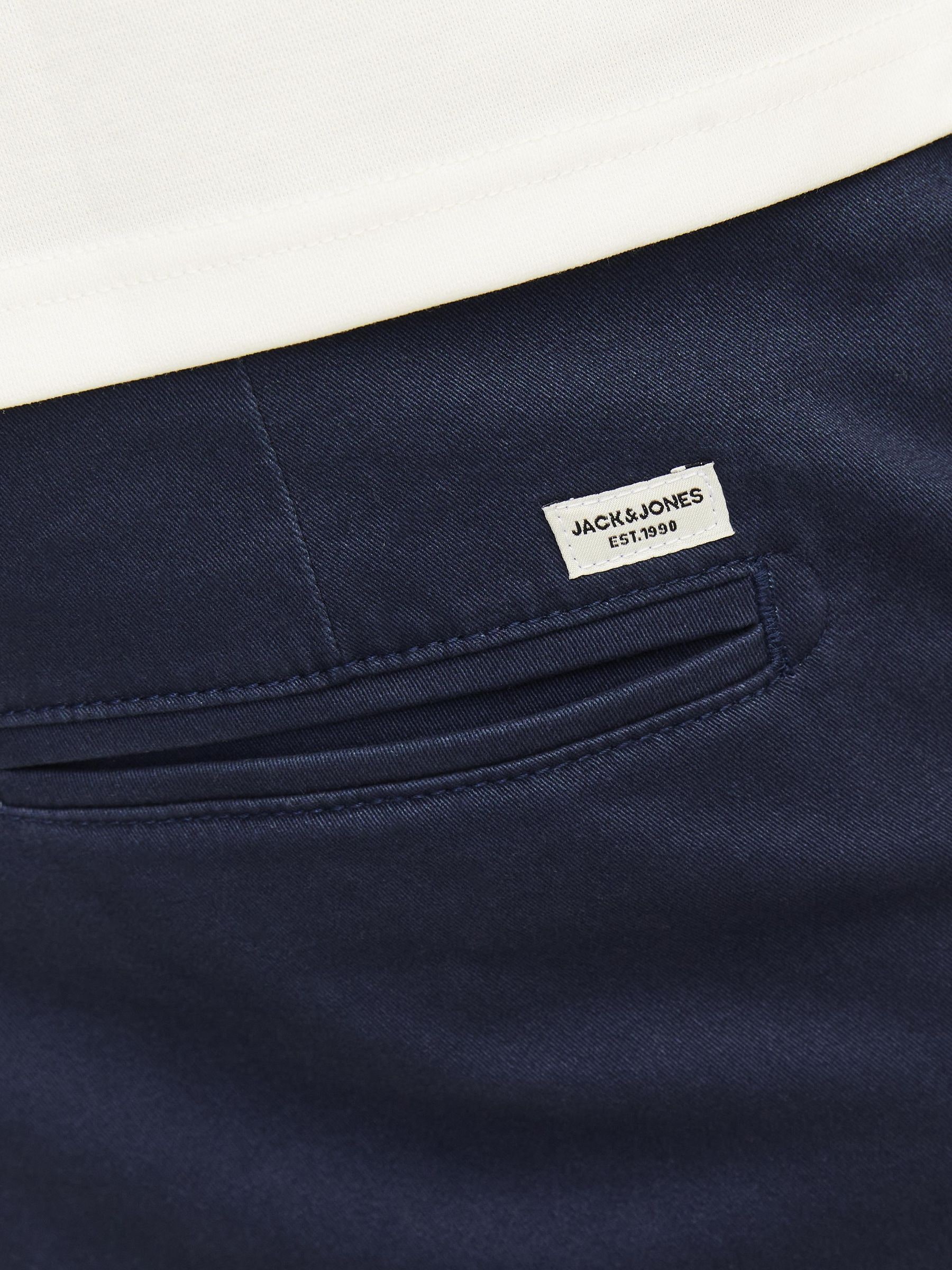 Jack & Jones Chinohose »JPSTMARCO mit schmalem Bein und pflegeleichtem Stoff«  washed, modisch, schmal, Baumwollmischung