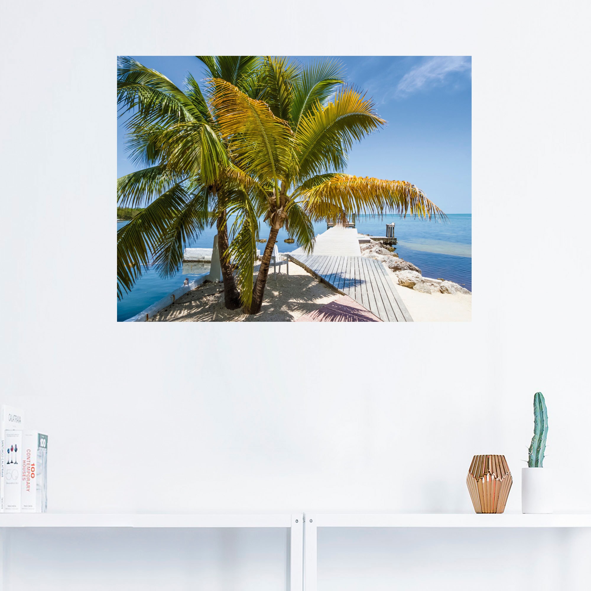 Artland Wandbild "Florida Keys Himmlischer Blick", Strand, (1 St.), als Lei günstig online kaufen