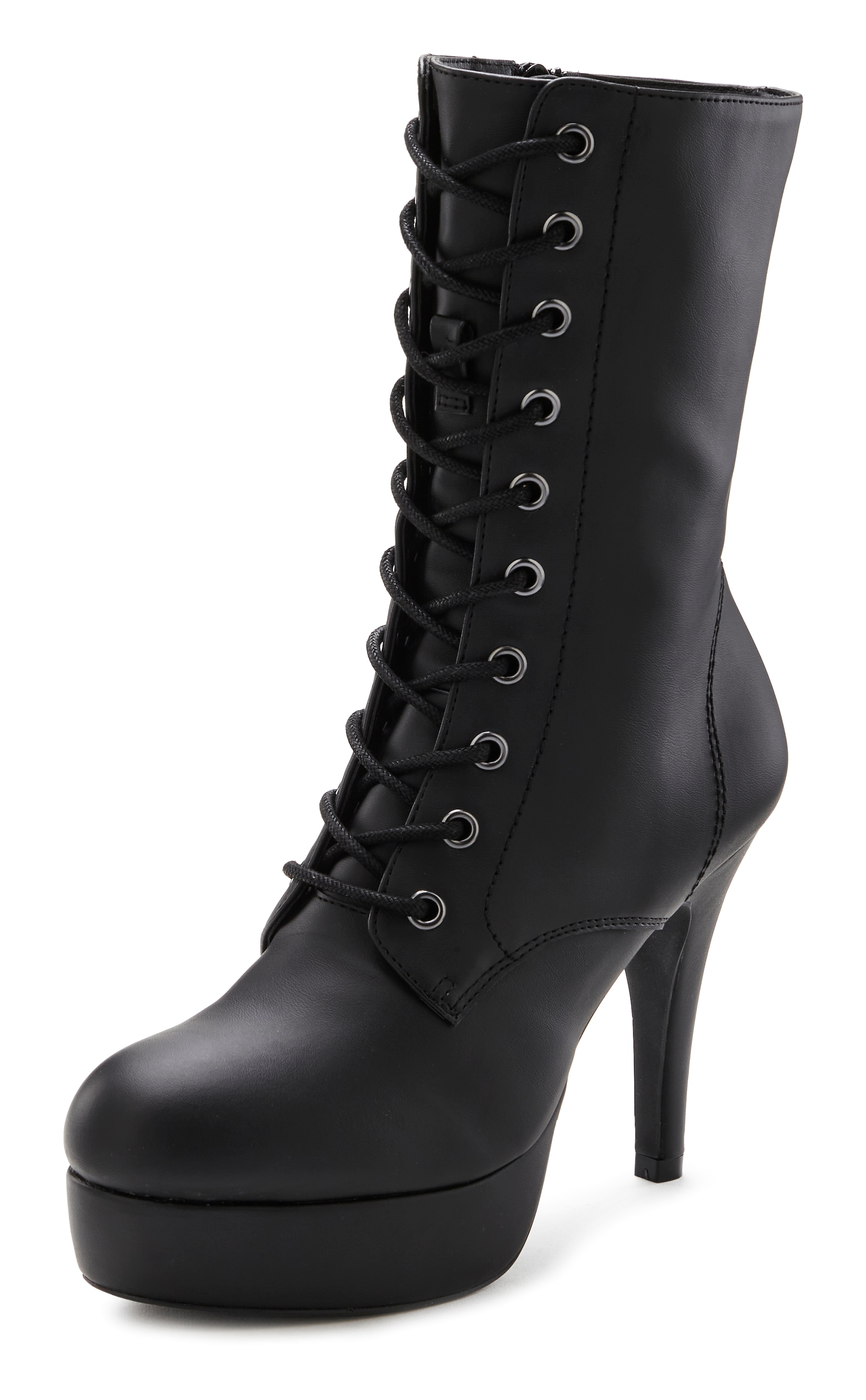 LASCANA Belle Affaire Schnürstiefelette, High-Heel-Boots mit Plateauabsatz