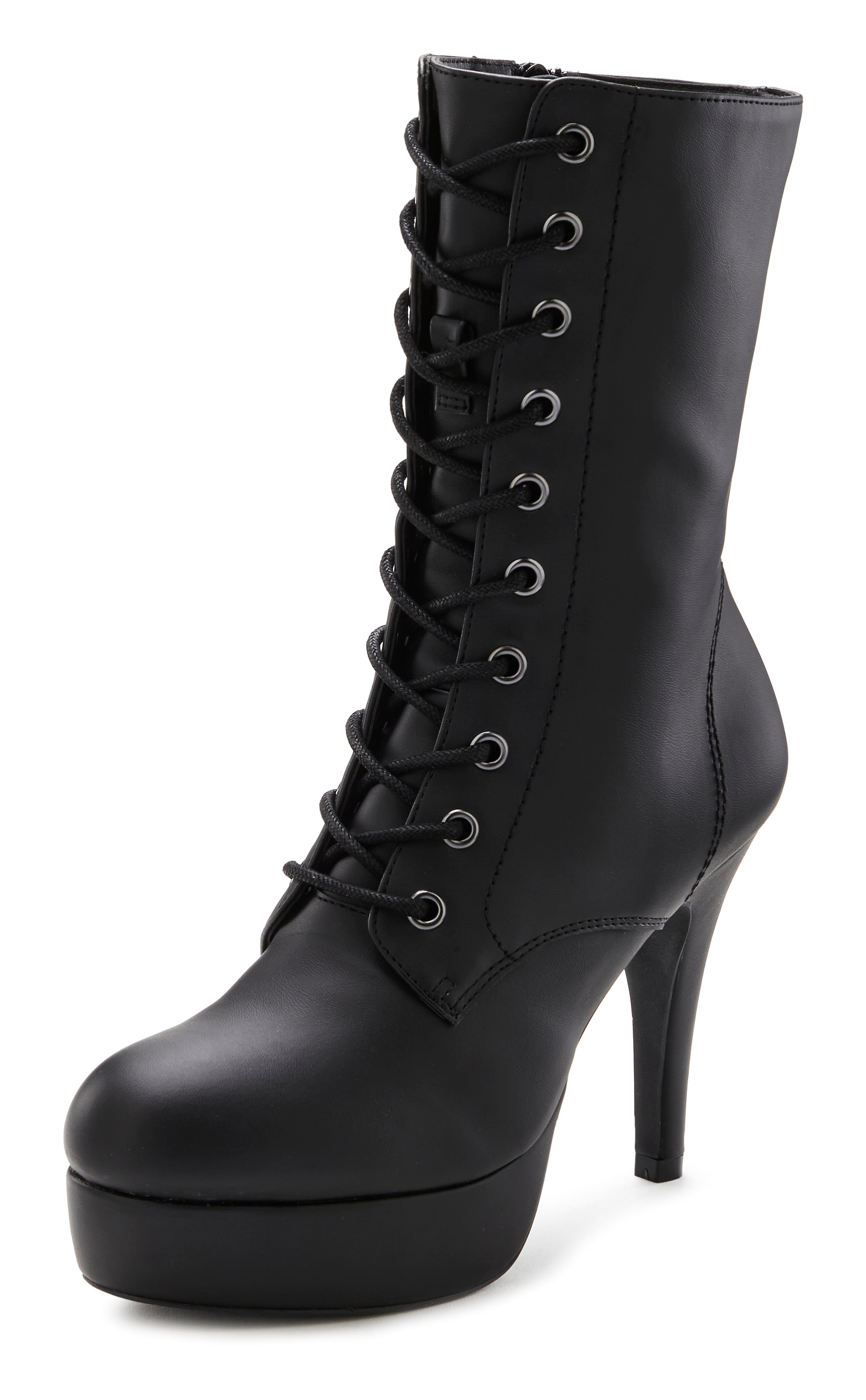 LASCANA Belle Affaire Schnürstiefelette "Stiefel,", High-Heel-Boots mit Pla günstig online kaufen