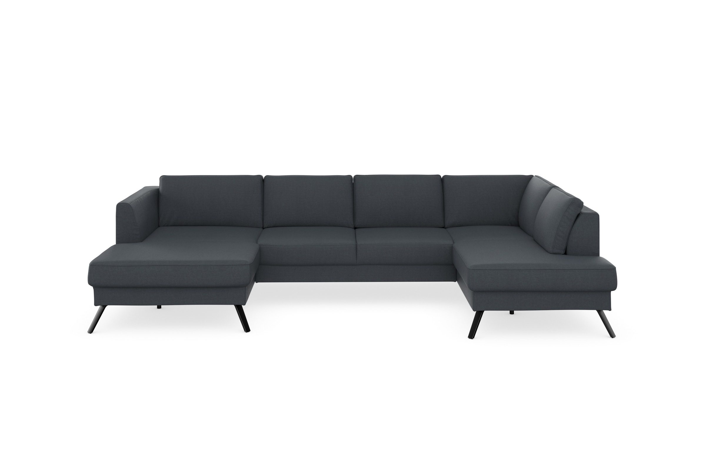 sit&more Wohnlandschaft »Lindholm U-Form«, mit Sitztiefenverstellung und Federkern
