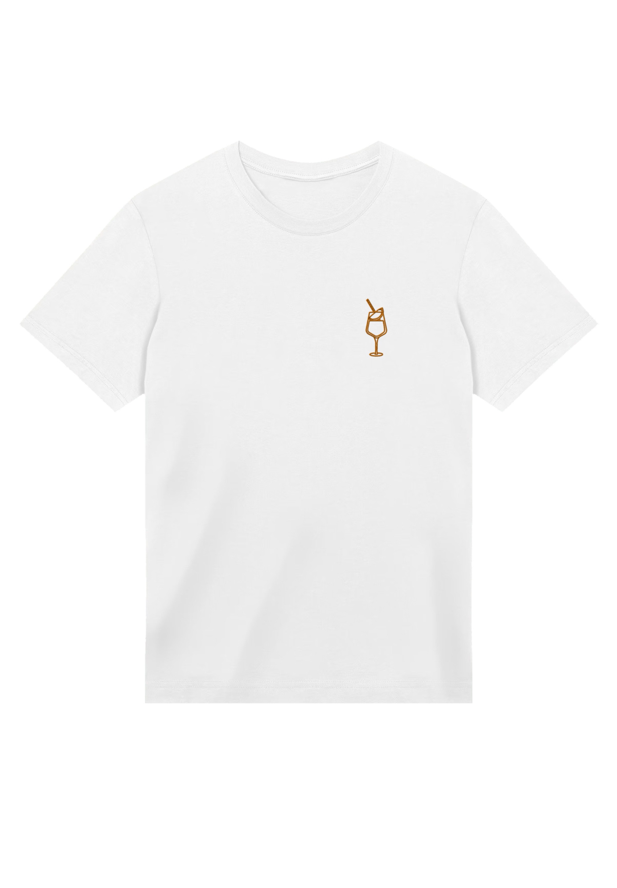 F4NT4STIC T-Shirt »Orange Spritz Bestickt«, Premium Qualität