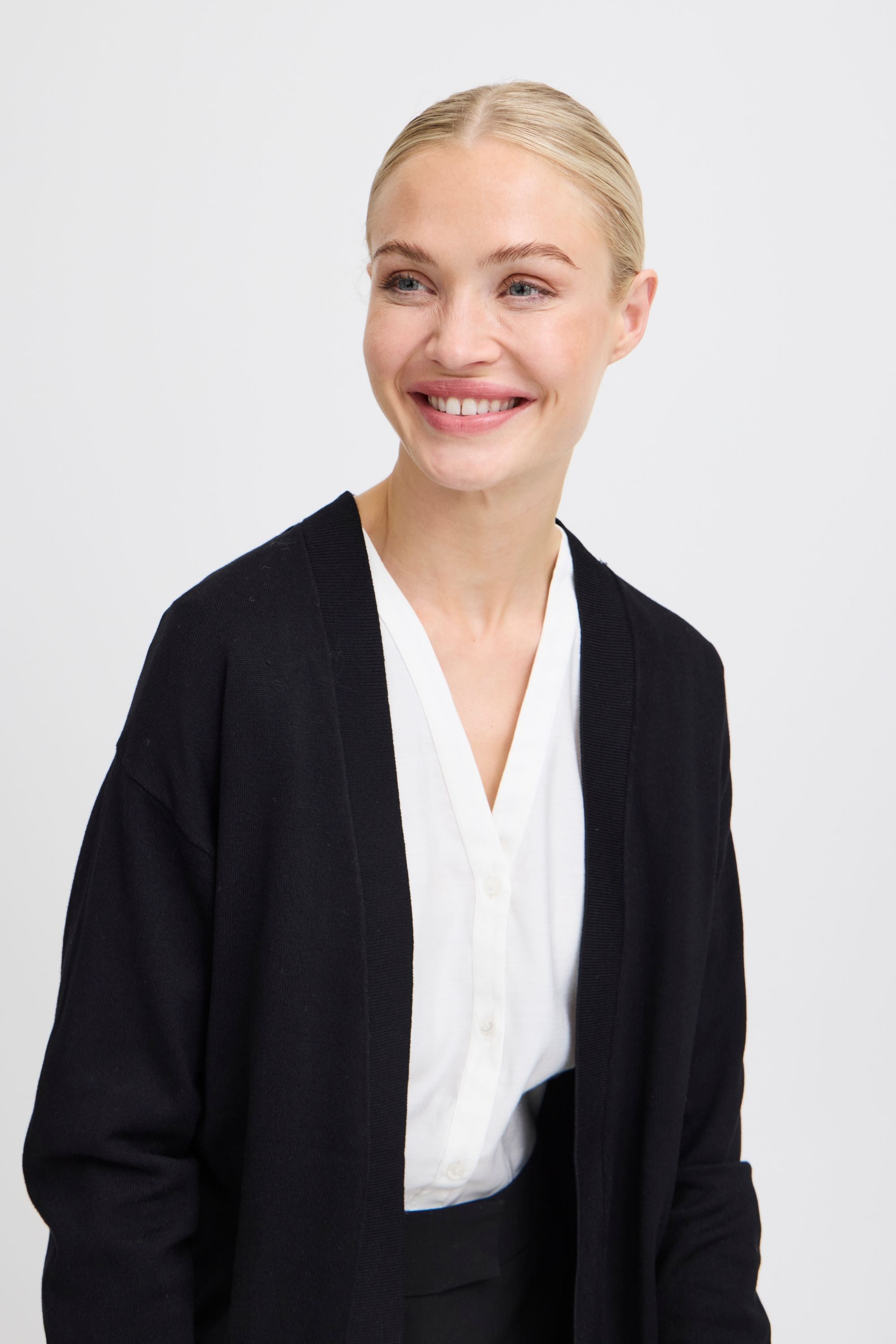 b.young Strickjacke »Strickjacke BYMMMORLA LONG CARDIGAN -«