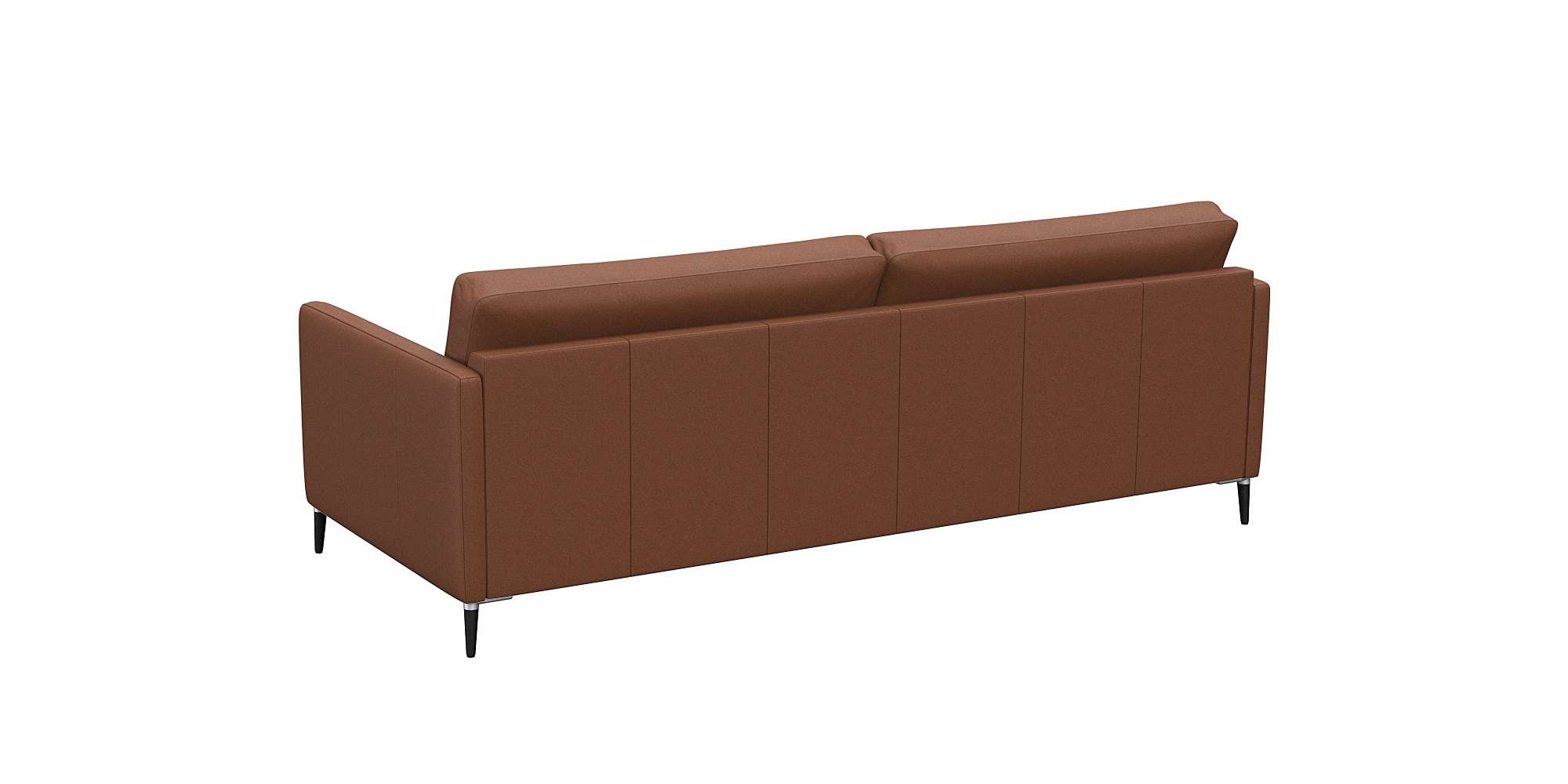 FLEXLUX 3-Sitzer »Fiore, super Sitzkomfort durch Kaltschaum im Sitz«, schmale Armlehnen, Füße Alu+schwarz