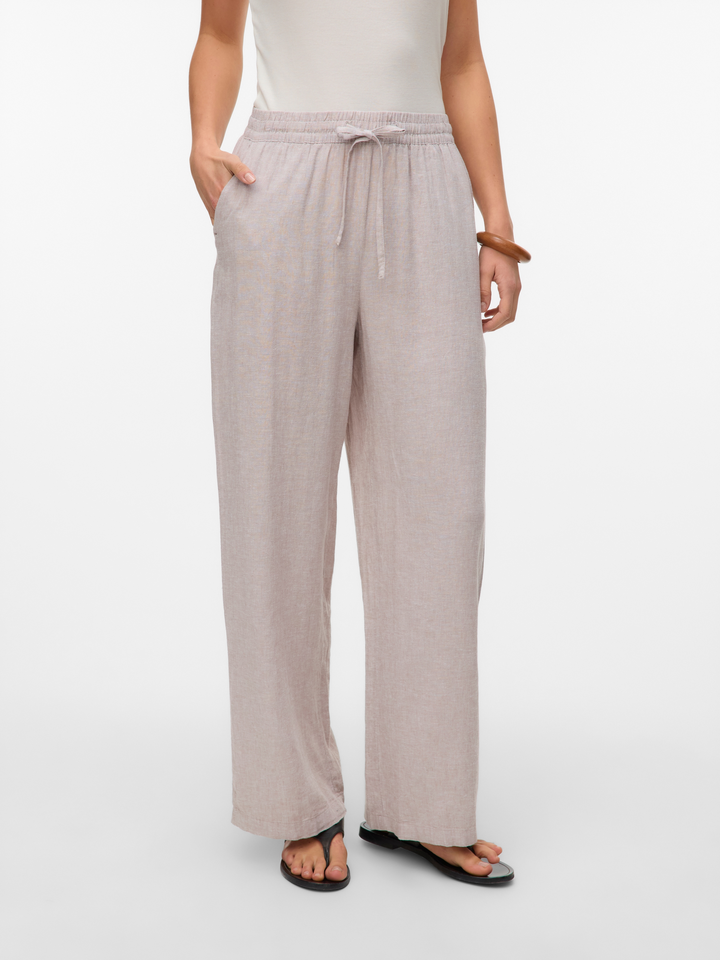 Vero Moda Schlupfhose "VMLINN LINEN PANTS WVN NOOS", Sommerhose günstig online kaufen