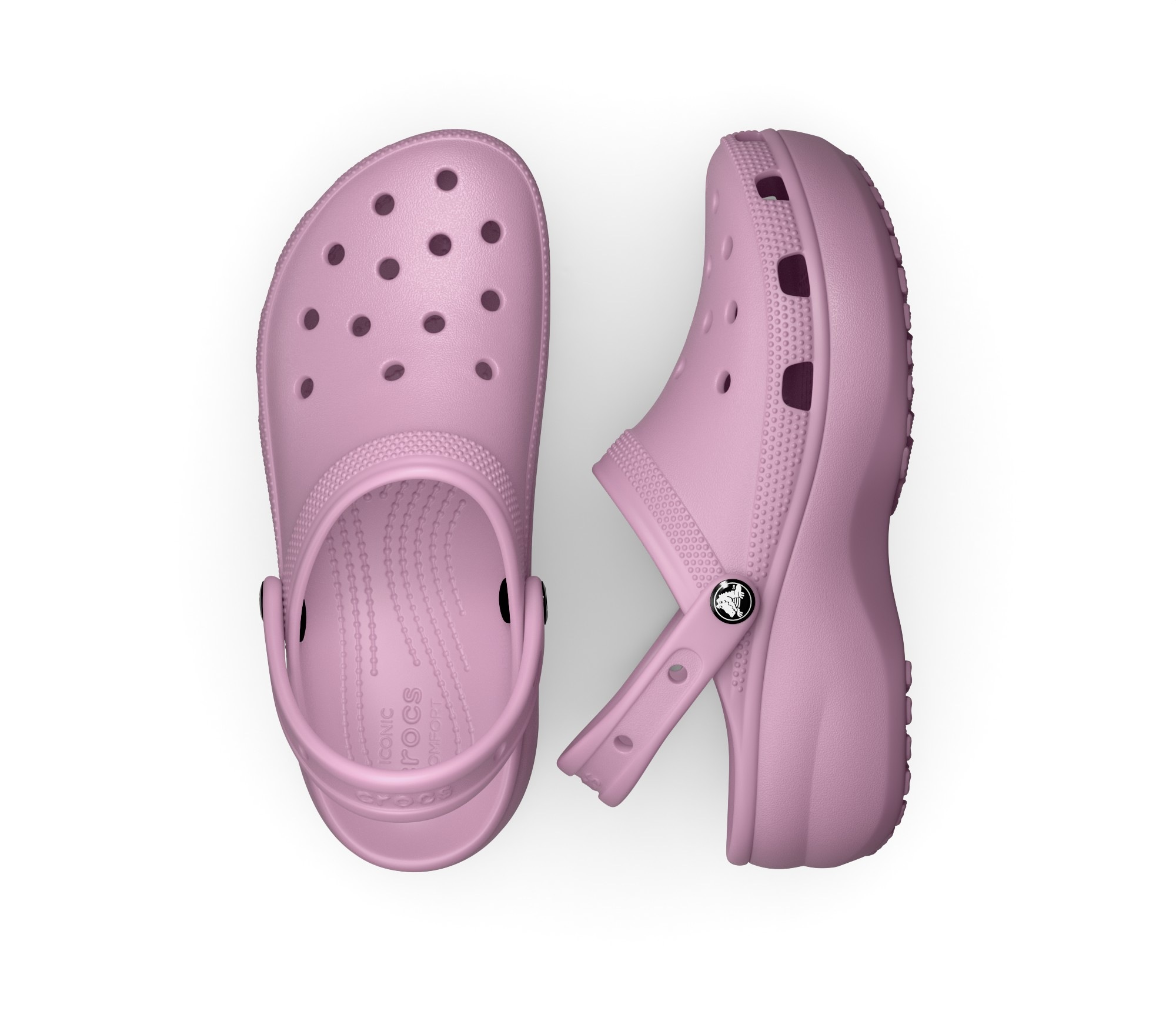 Crocs Clog »Classic Platform Clog W«, Plateau, Sommerschuh, Schlappen, Hausschuh, trendige Plateausohle