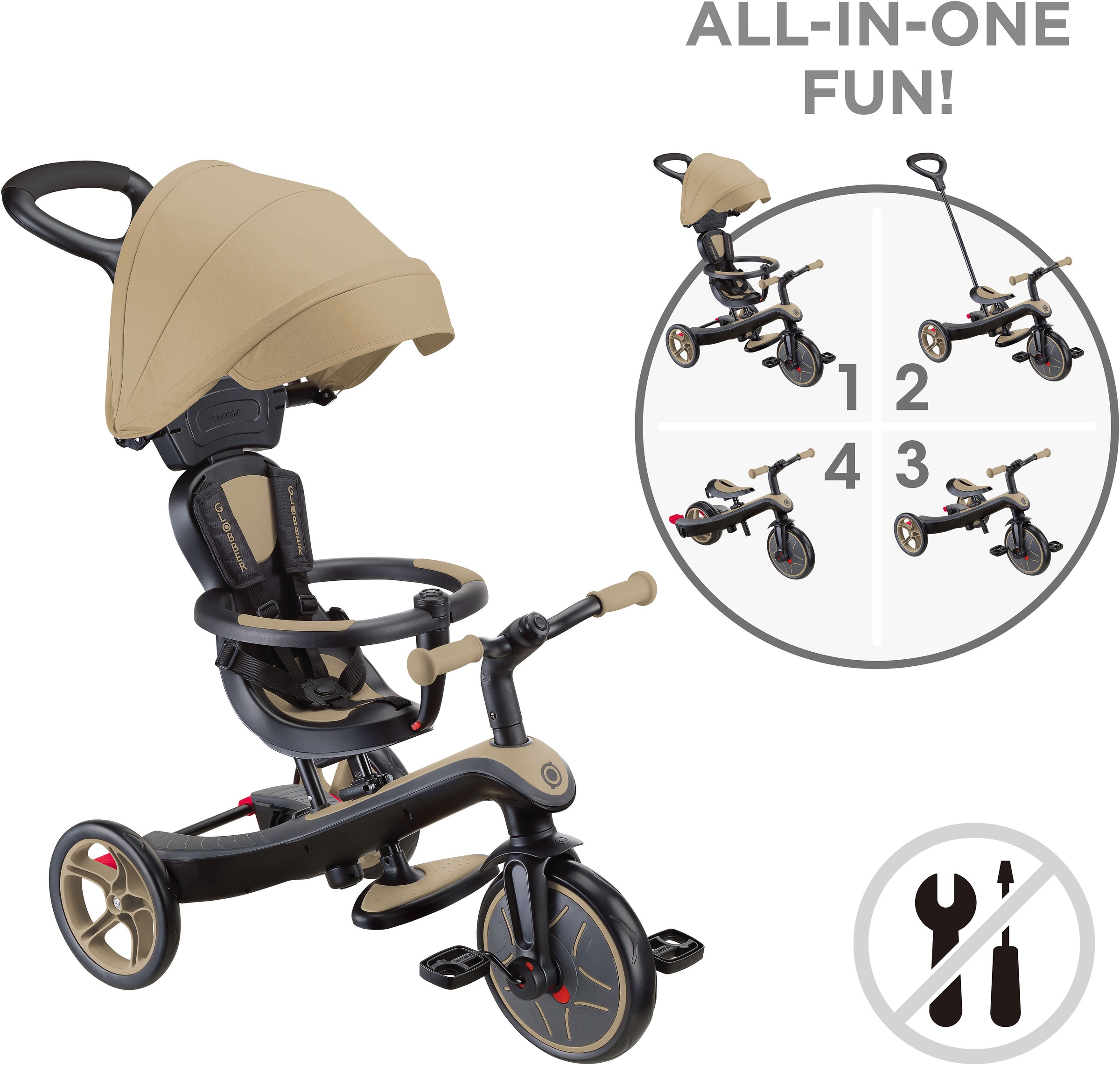 Globber Dreirad »EXPLORER TRIKE 4in1«