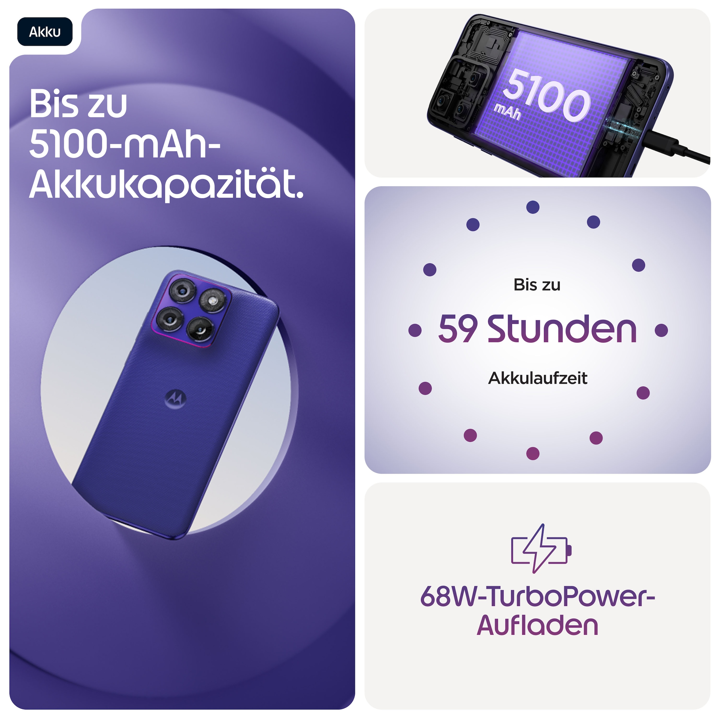 Motorola Smartphone »edge 70 fusion« PANTONE® Orient Blue