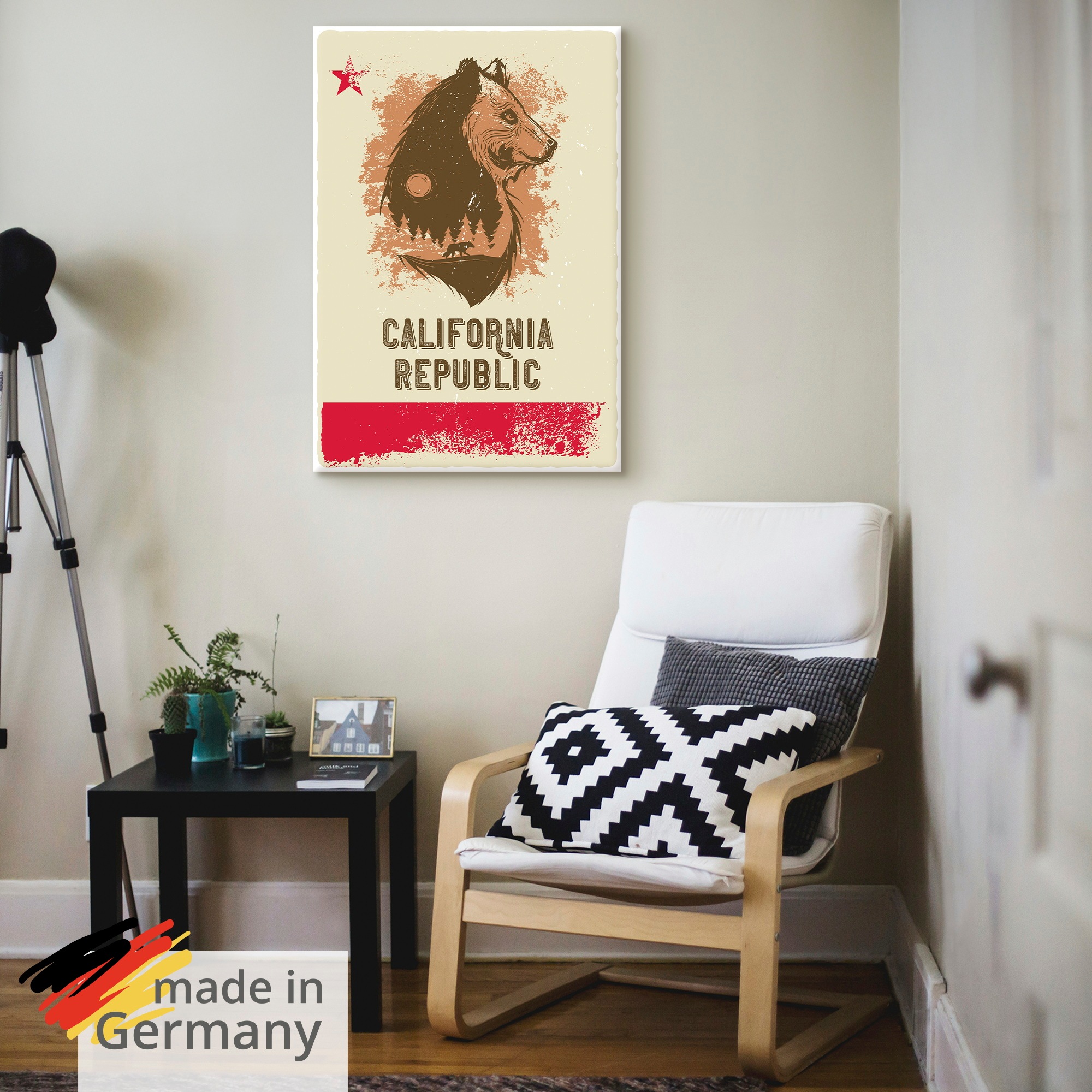 Artland Wandbild "Kalifornische Republik" 1 Stk. tlg. als Alubild, Leinwandbild, Poster, Wandaufkleber in verschied. Größen