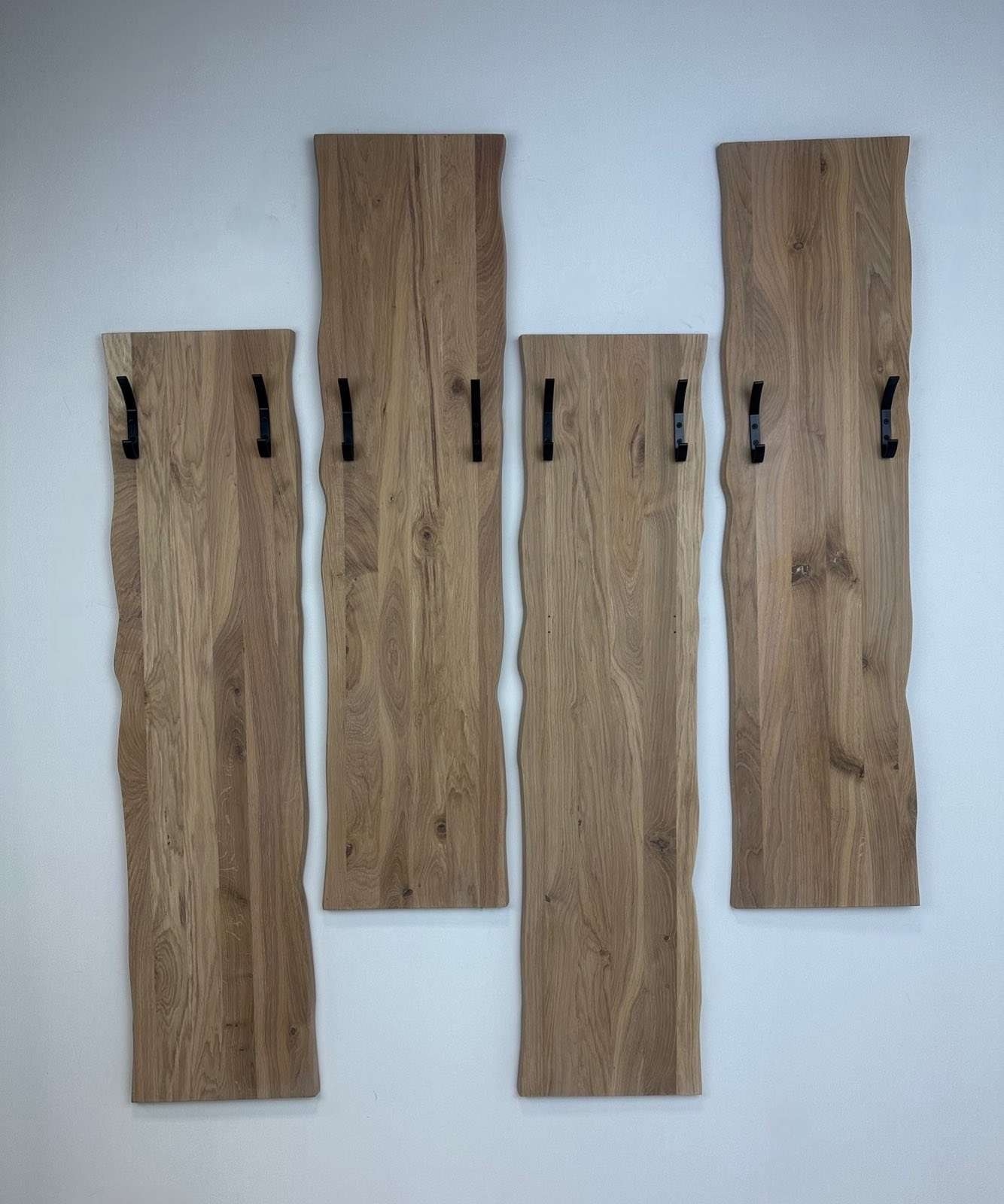 OTTO home Garderobenpaneel »Brodi« B/T/H: 160/20/17 cm, 4 Stk. tlg. aus massiver Eiche, FSC®-zertifiziert