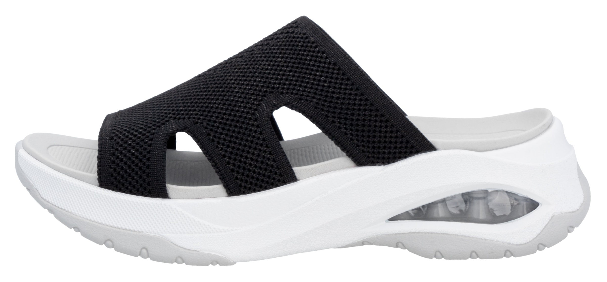 RIEKER Sport Pantolette »vegan«, Sommerschuh, Hausschuh, Keilabsatz, in der Maschine waschbar