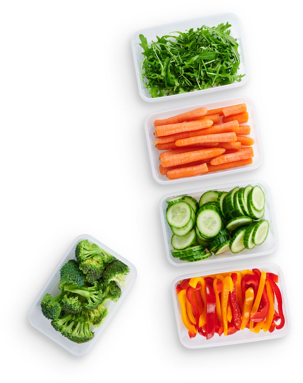 Emsa Frischhaltedose »Clip & Close Set, rechteckig, 100 % dichte Aufbewahrungsboxen« Set, 5 x 0,8 l Vorratsdosen mit jeweils einem Deckel, 10 tlg. spülmaschinen-, gefrier-, mikrowellenfest, Made in Germany