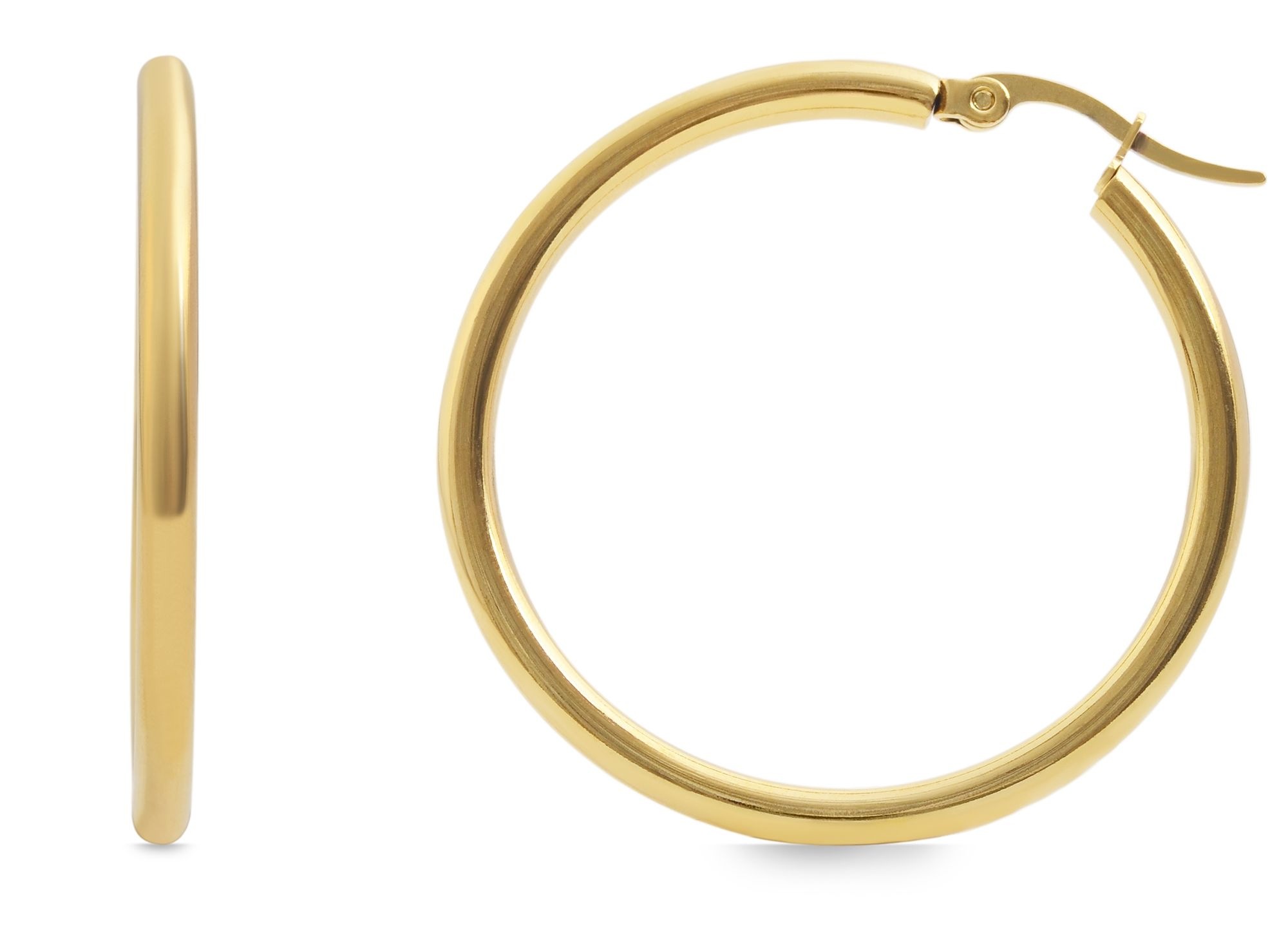 Adelia´s Paar Creolen "Damen Ohrringe – Creole aus Edelstahl" Perfekt als G günstig online kaufen