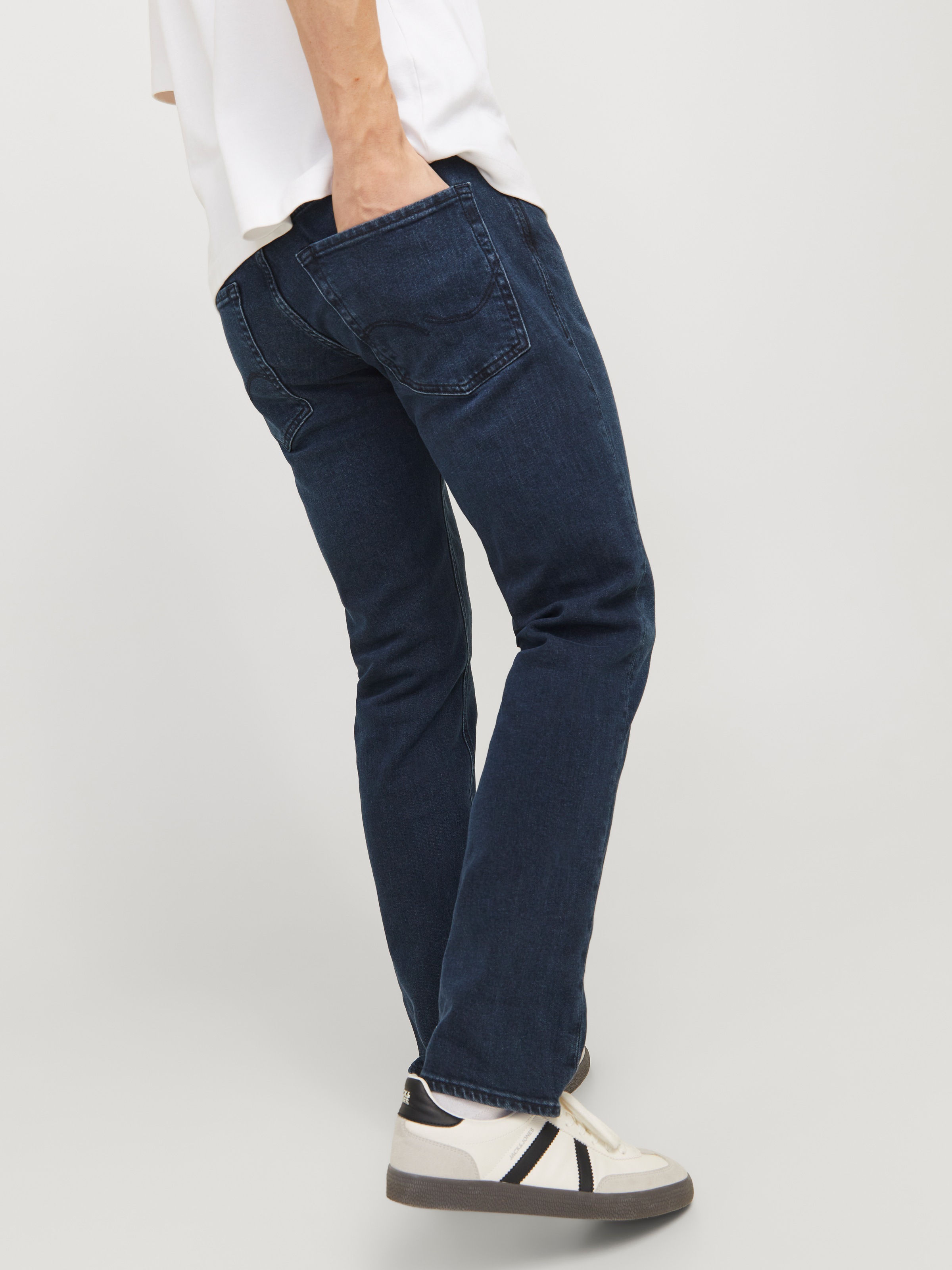 Jack & Jones Regular-fit-Jeans "JJICLARK im Used-Look, Stretchkomfort und n günstig online kaufen