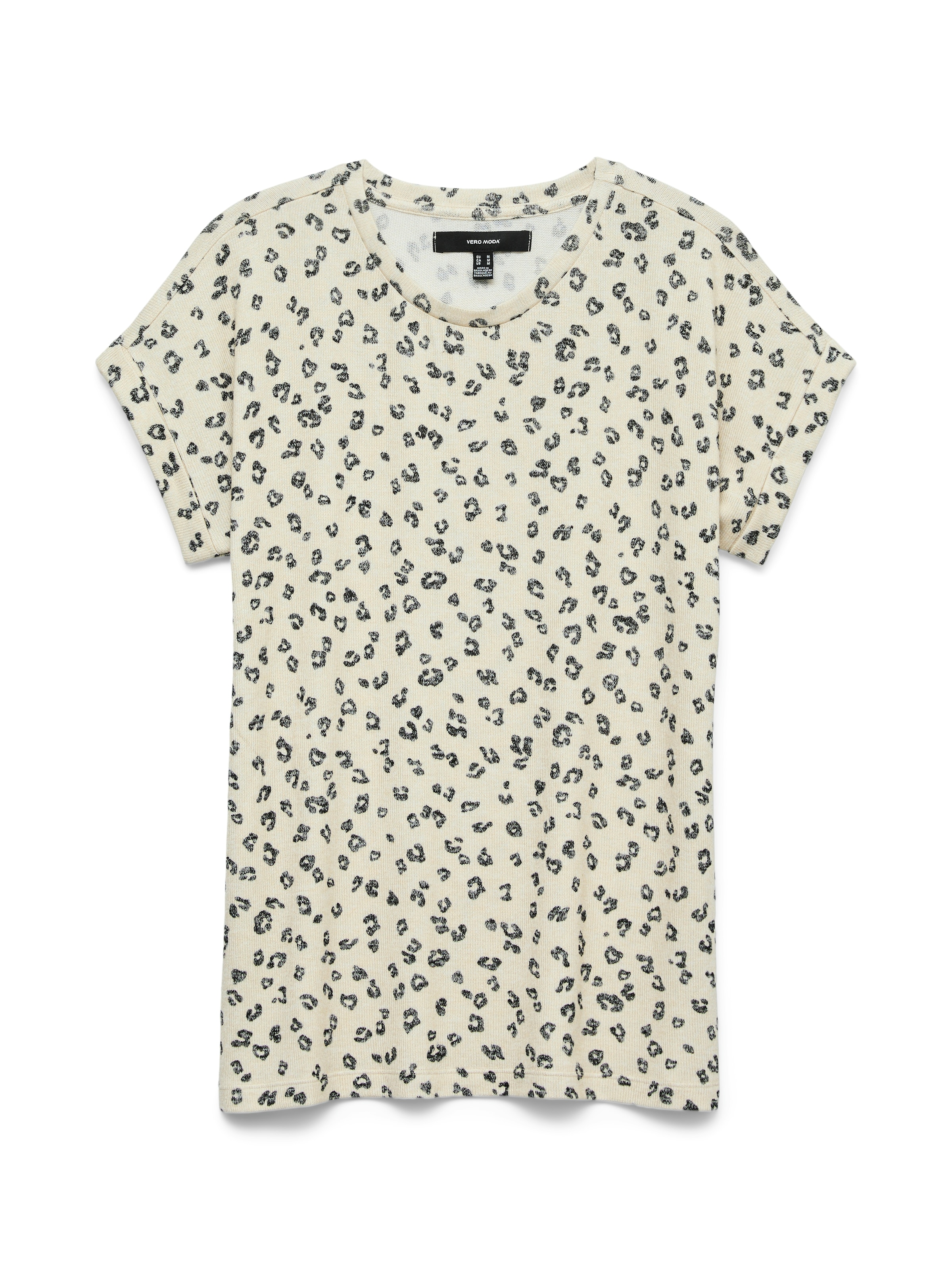 Vero Moda Strickpullover "VMBRIANNAMIX SS O-NECK PULLOVER BOO" mit Animal-P günstig online kaufen