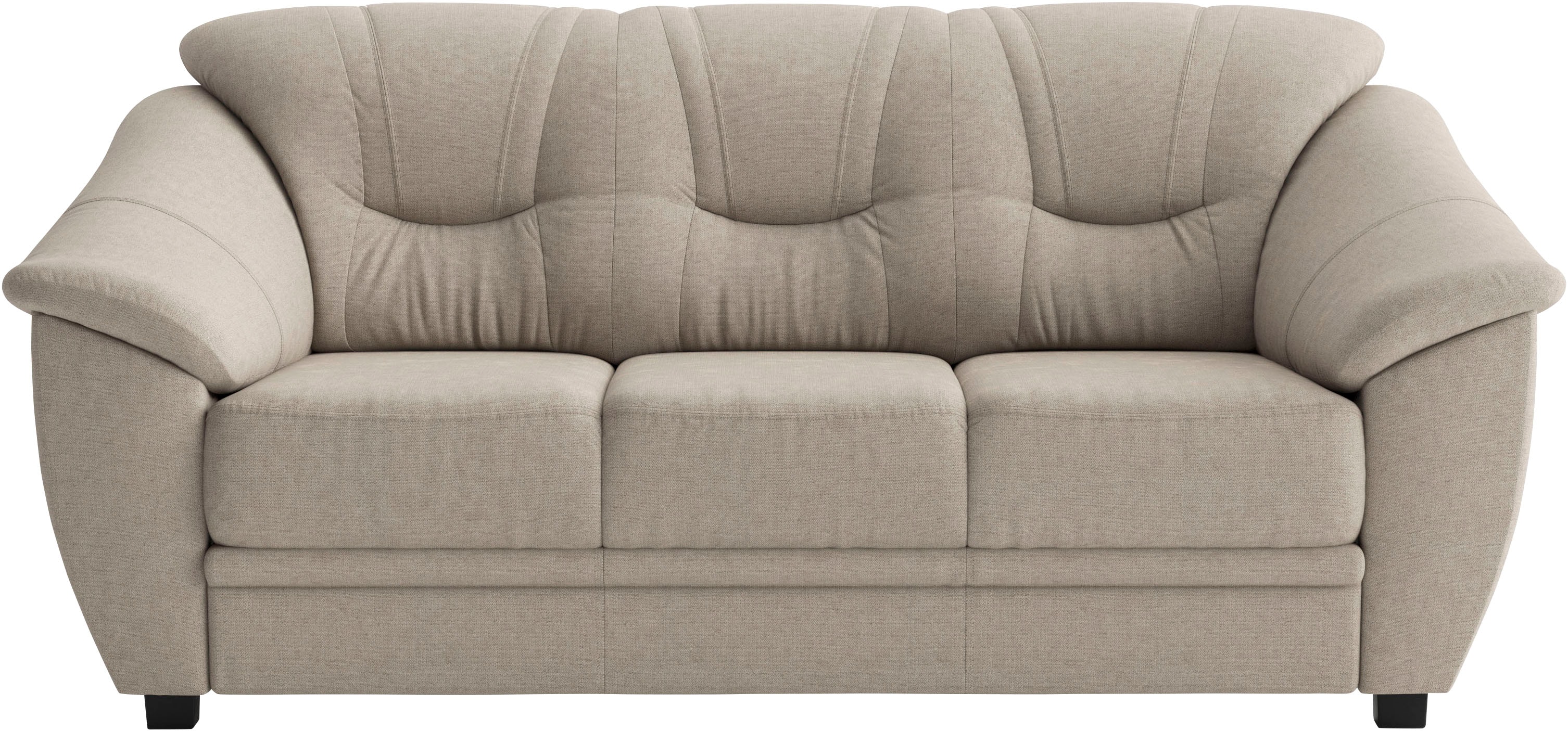 sit&more 3-Sitzer "Savona, B: 198 cm, Federkern, Komfortsitzhöhe 46 cm" optional Schlaffunktion, Liegefläche 190x137cm, Stoff- & Lederauswahl