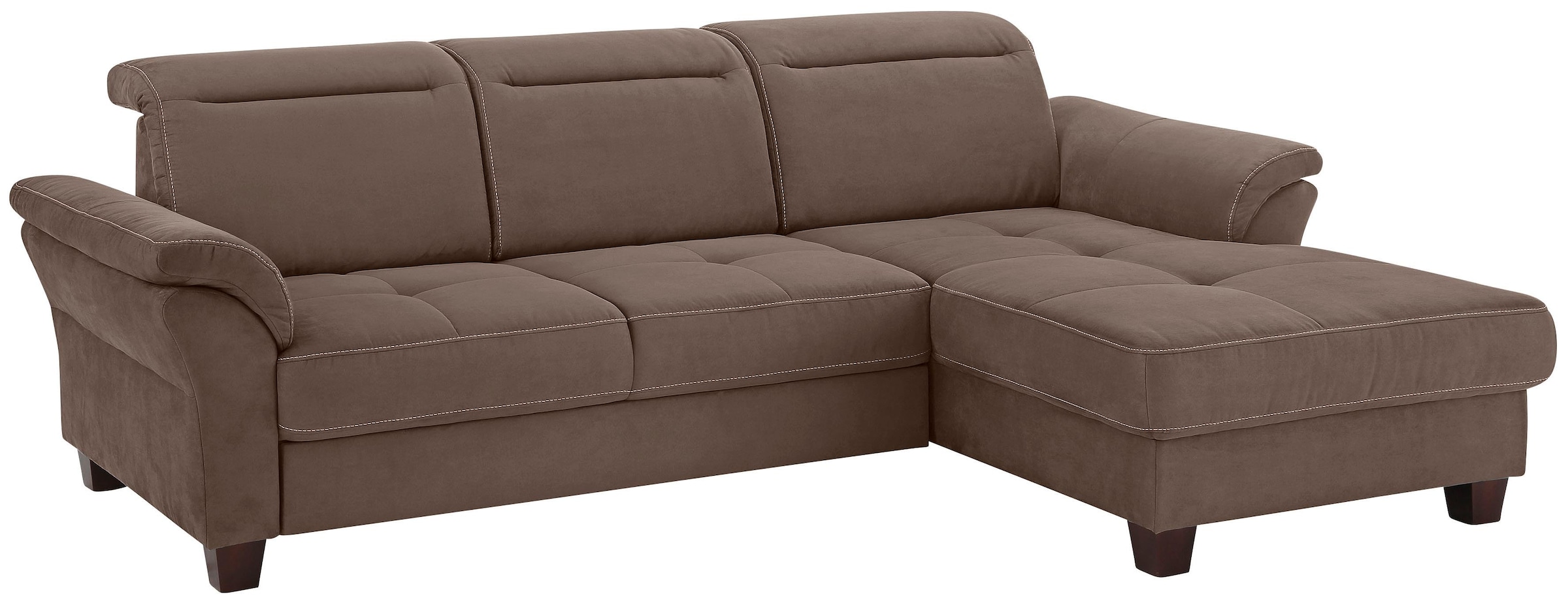 Home affaire Ecksofa "Solvei L-Form" mit Recamierenabschluß und Sitztiefenv günstig online kaufen