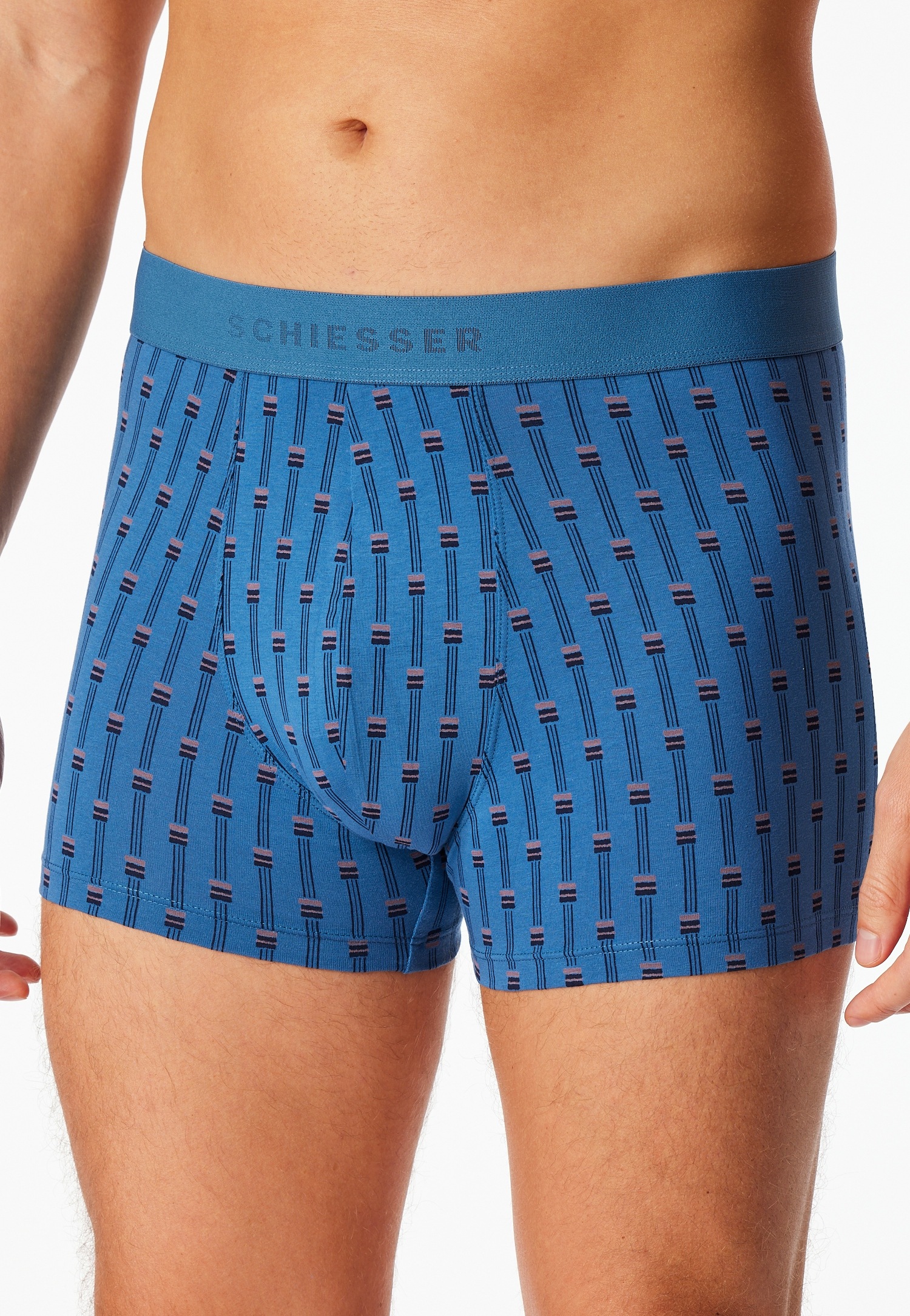 Schiesser Boxer "95/5 Multipacks" 3er Pack, ohne Eingriff, softer Logo-Webg günstig online kaufen