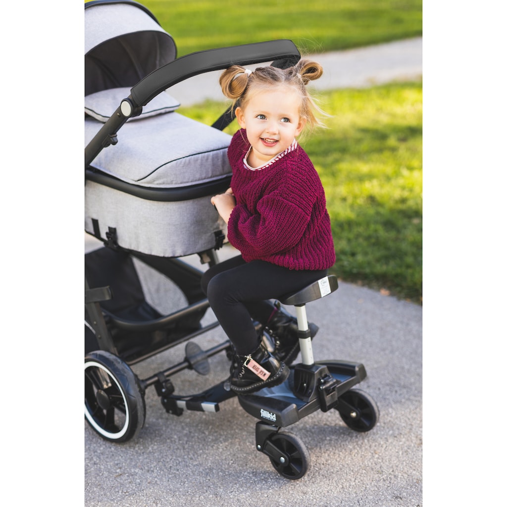 Fillikid Kombi-Kinderwagen »Panther, stone melange«, 22 kg, mit Babyschale; Kinderwagen