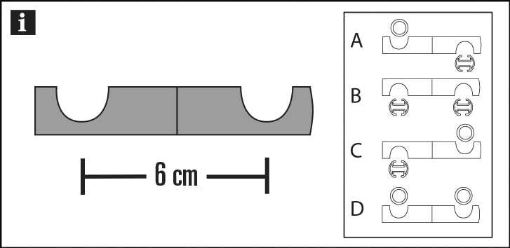 GARDINIA Deckenträger Adapter »Verbindungselement für Gardinenstangen«, (1 St.), Serie Einzelprogramm Chicago Ø 20 mm