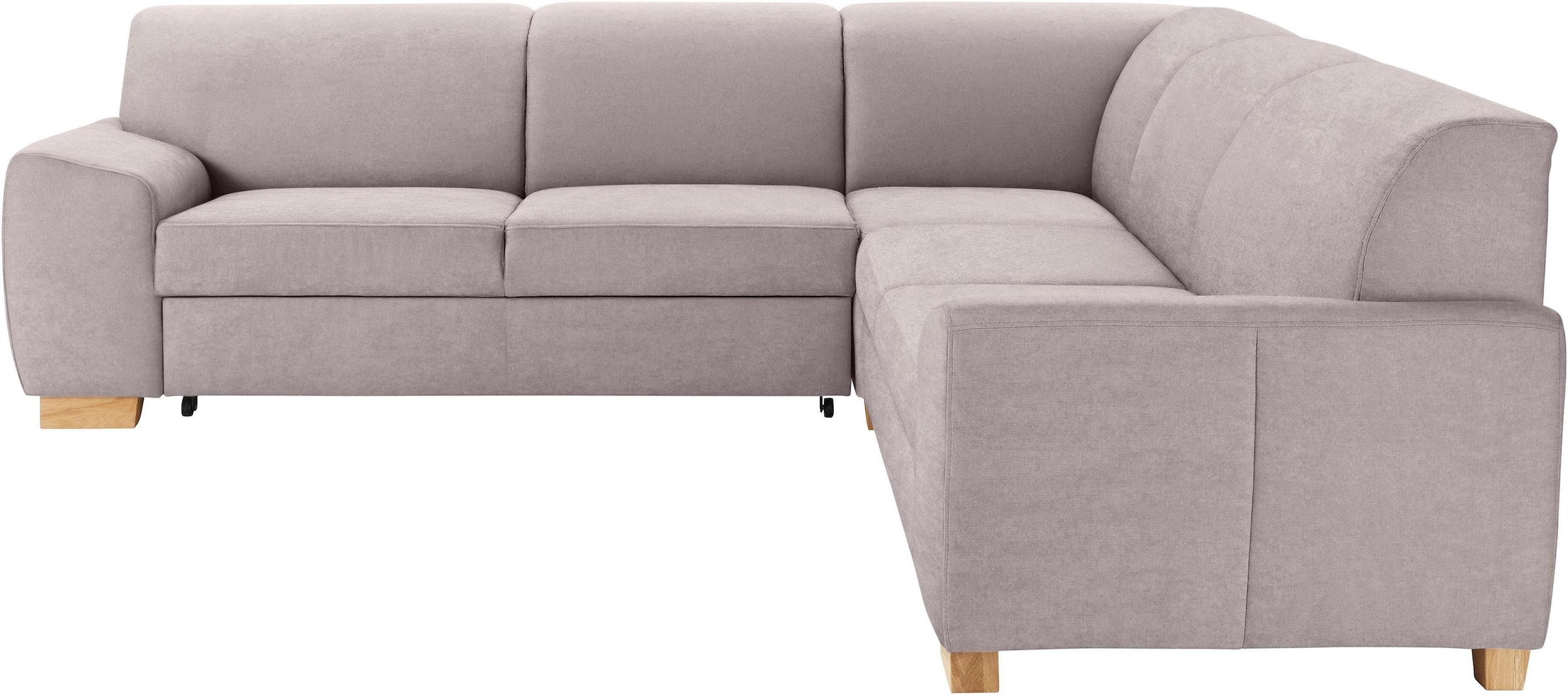 DOMO collection Ecksofa »Incanto kubische Formensprache, komfortabel, flache Armlehnen, L-Form« wahlweise mit Bettfunktion