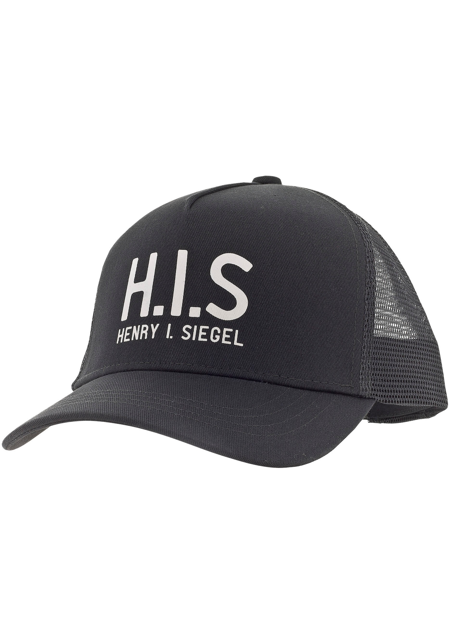 H.I.S Baseball Cap, Mesh-Cap mit H.I.S.-Print auf Rechnung online bestellen  | BAUR | Baseball Caps