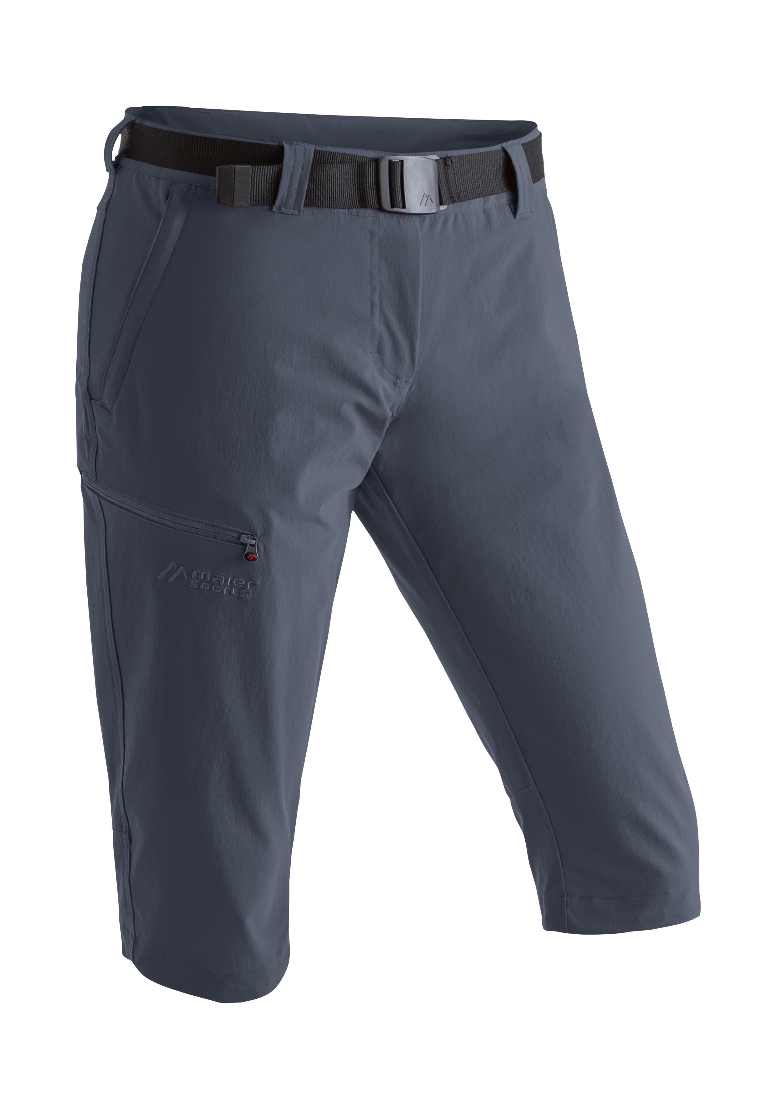 Maier Sports 1100000002199 "Inara slim 3/4" Damen Wanderhose, atmungsaktive Outdoorhose, 3/4 Hose mit 3 Taschen