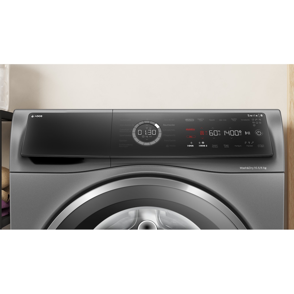 BOSCH Waschtrockner »WNC254AS0«, Serie 8