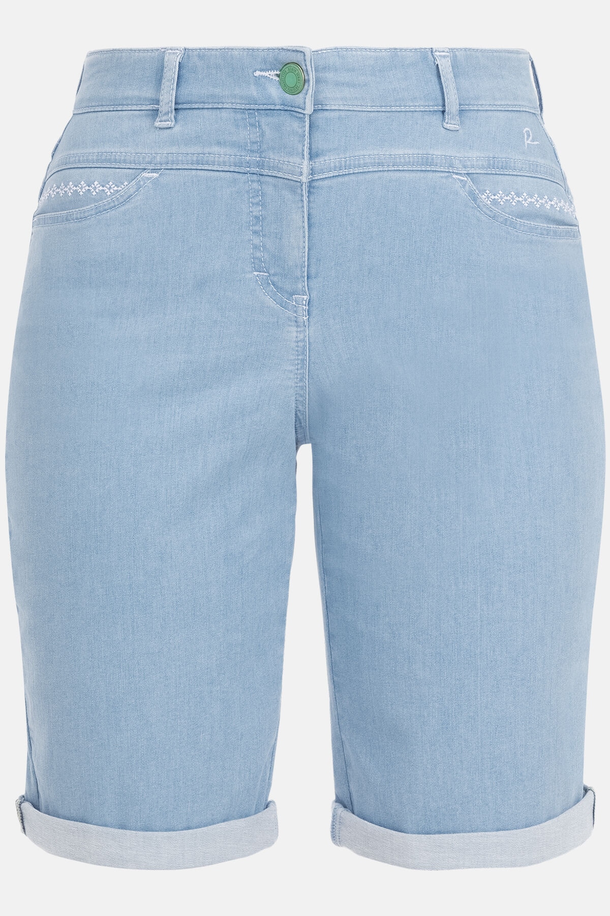 Recover Pants Jeansbermudas »CARLA«, mit filigraner Bordürenstickerei