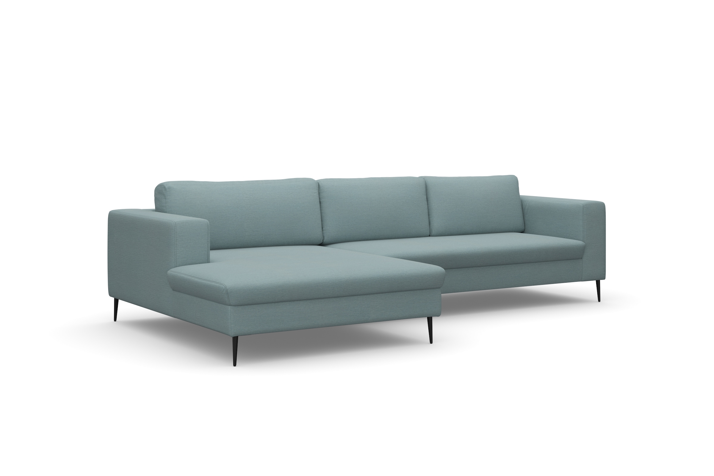 DOMO collection Ecksofa »Modica, zeitlos und elegant, L-Form«, moderne Optik mit extrabreiter Recamiere, auch in Cord